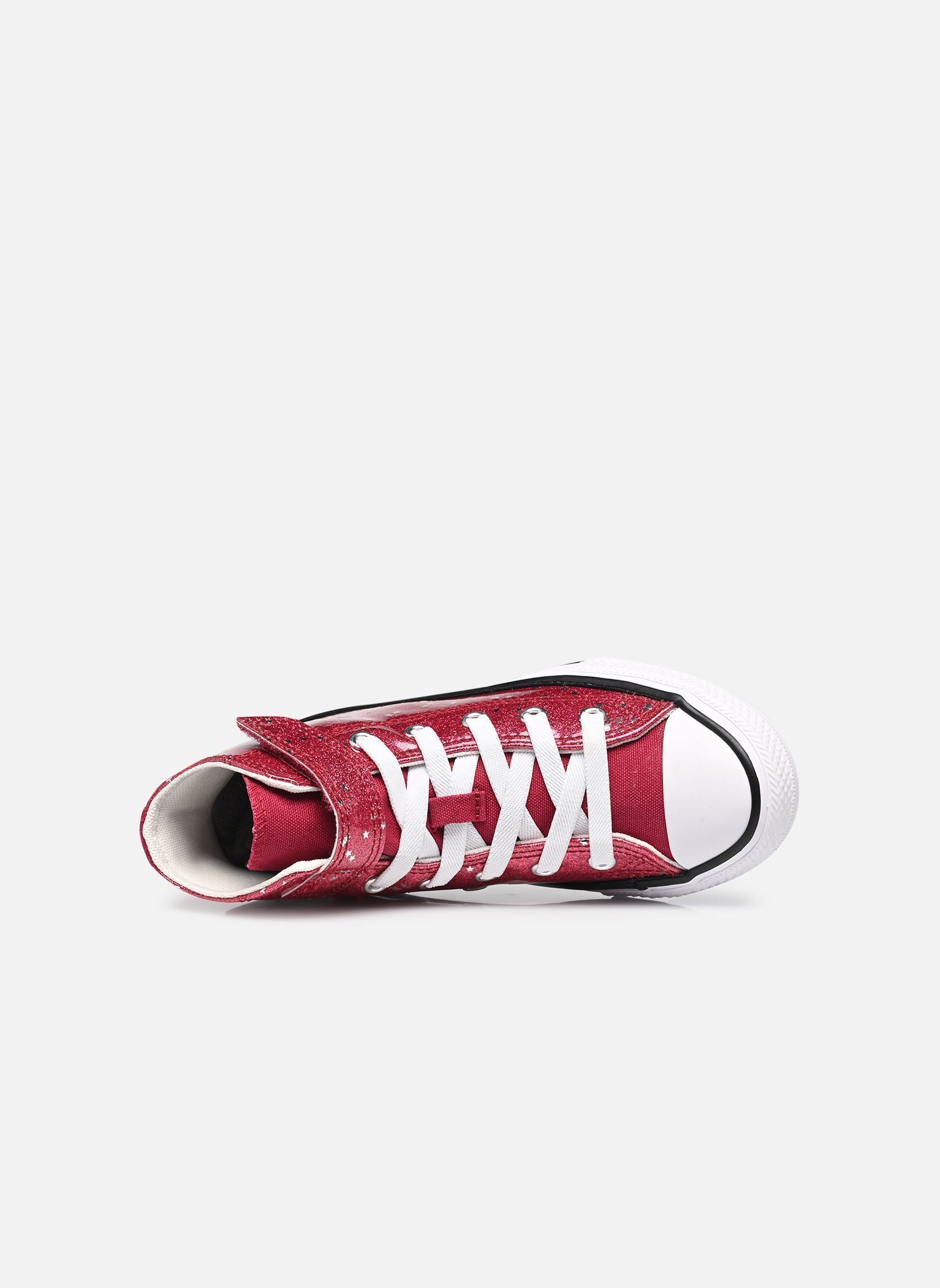 Zapatillas bajas Chuck Taylor All Star Glitter Ox niña rosa Converse Zapatillas bajas Chuck Taylor All Star Glitter Ox niña rosa SPORTY BERRY/WHITE/EGRET