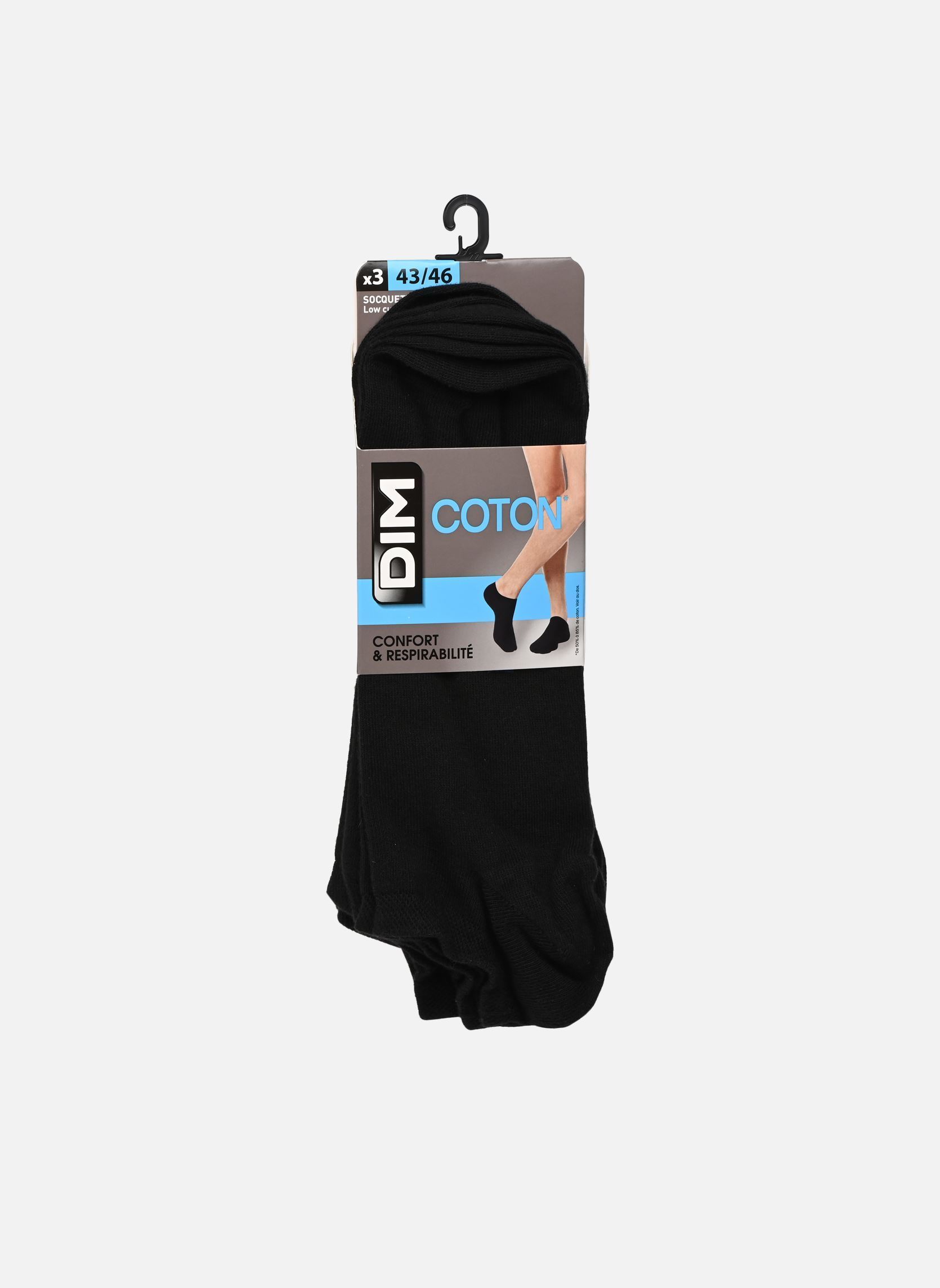 Chaussettes et collants Dim Socquettes Courtes Coton Homme X3 pour Accessoires - vue 2