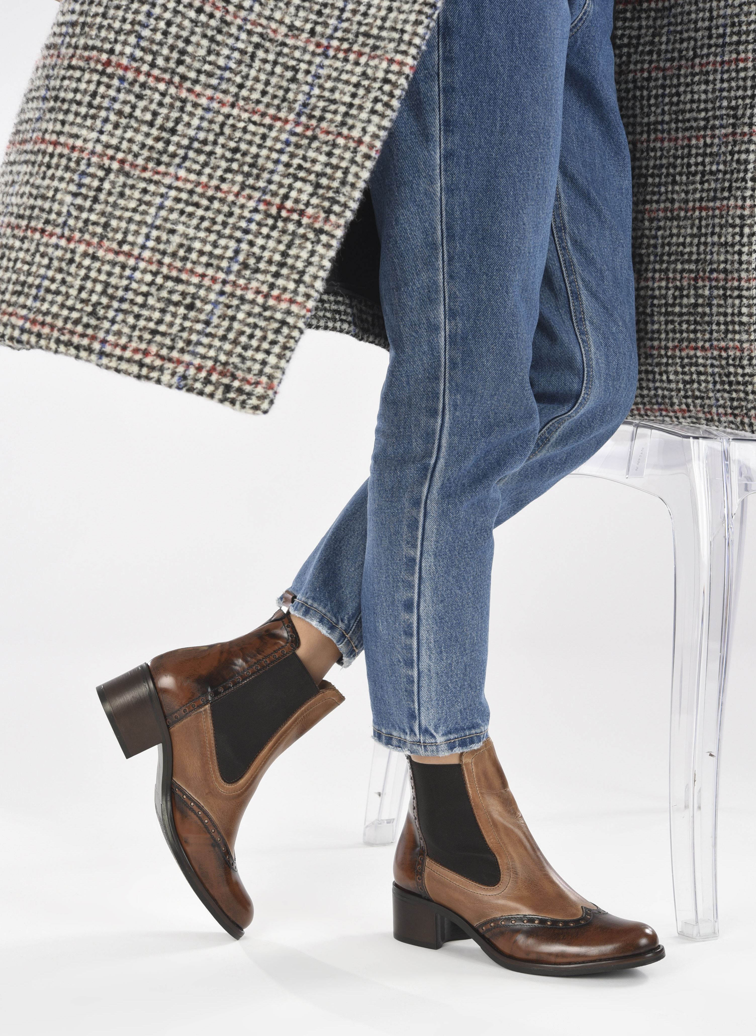 Niedrige Ankle Boots Nouccia damen braun Georgia Rose Niedrige Ankle Boots Nouccia damen braun CUIR MARRON