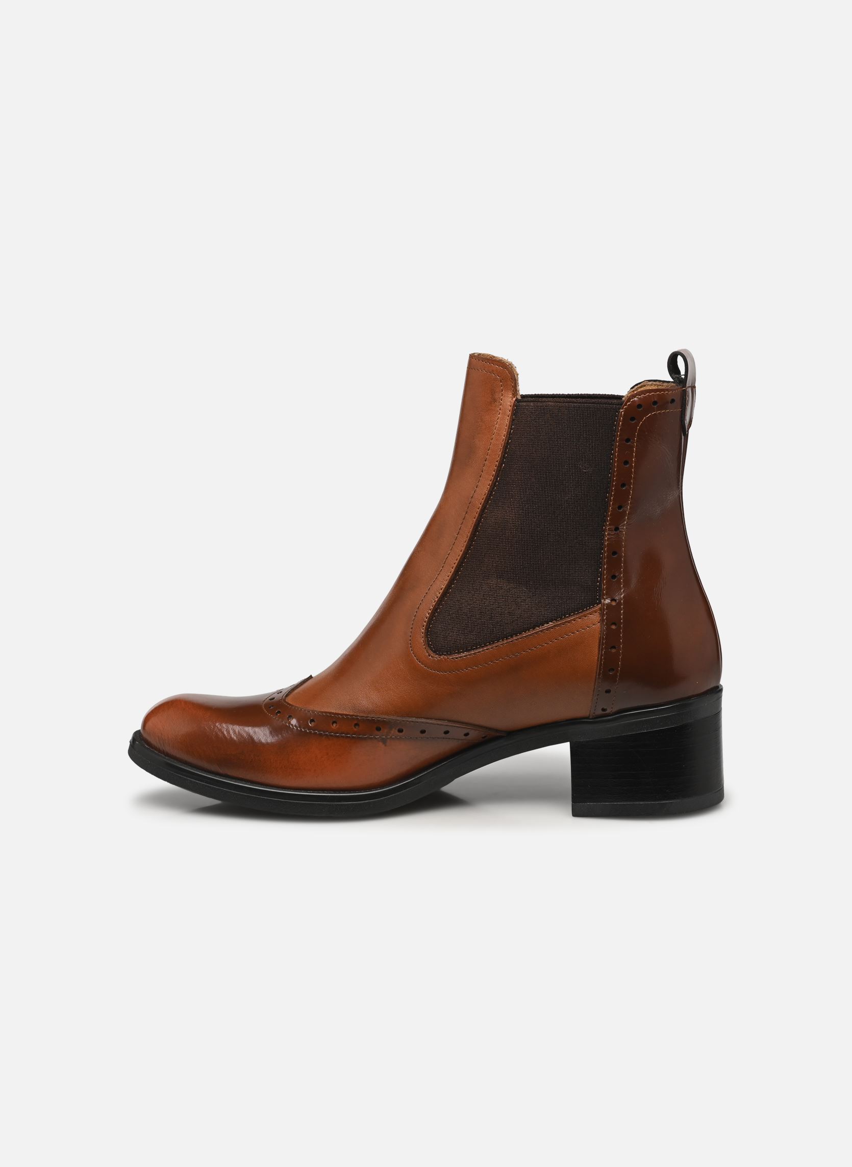 Niedrige Ankle Boots Nouccia damen braun Georgia Rose Niedrige Ankle Boots Nouccia damen braun CUIR MARRON