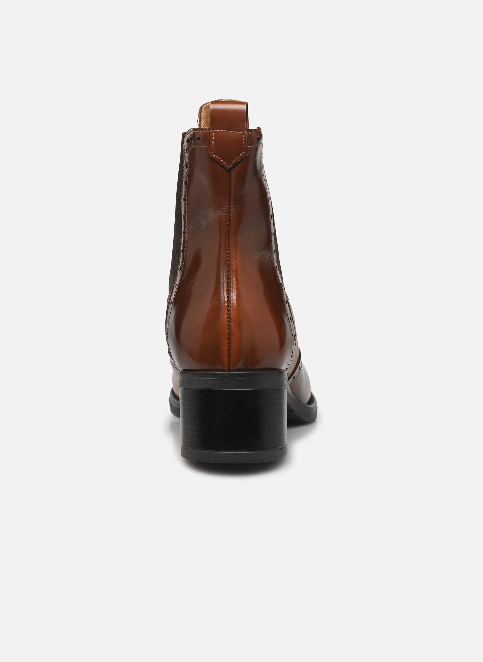 Niedrige Ankle Boots Nouccia damen braun Georgia Rose Niedrige Ankle Boots Nouccia damen braun CUIR MARRON