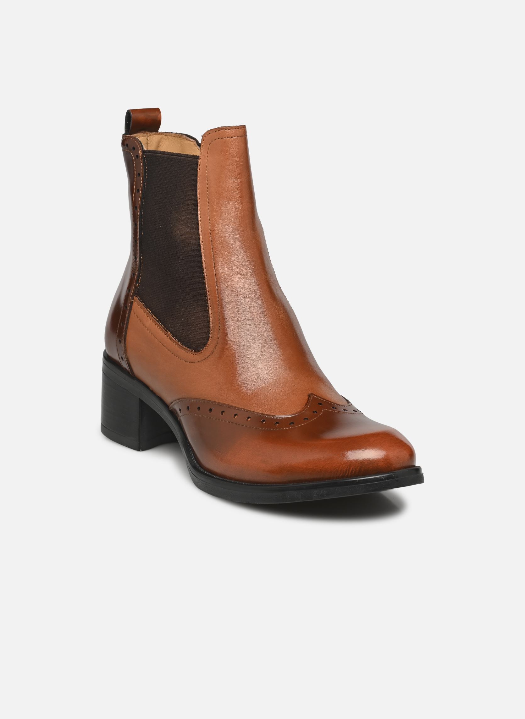 Niedrige Ankle Boots Nouccia damen braun Georgia Rose Niedrige Ankle Boots Nouccia damen braun CUIR MARRON