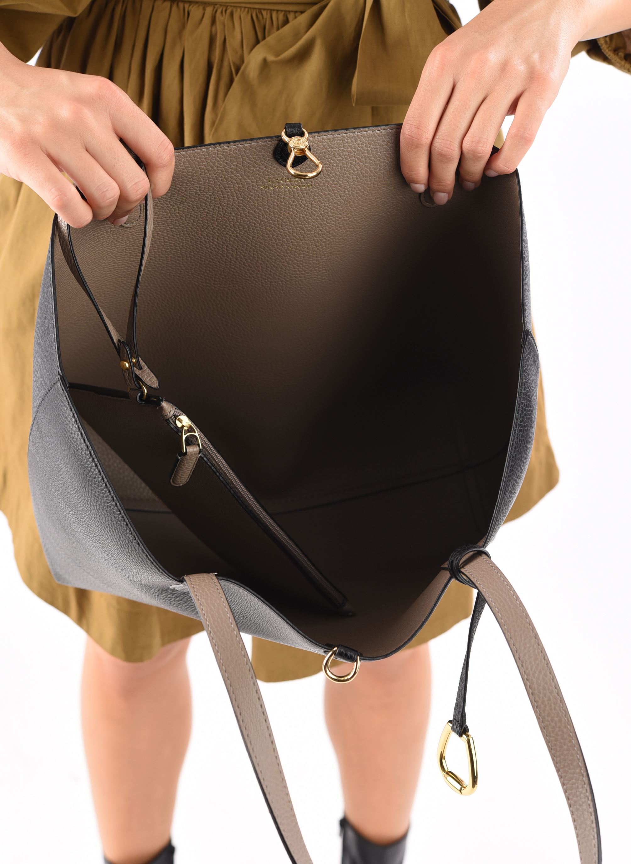 Bolsas de compra Rvrsble Tote Tote Medium mujer negro Lauren Ralph Lauren Bolsas de compra Rvrsble Tote Tote Medium mujer negro BLACK/TAUPE