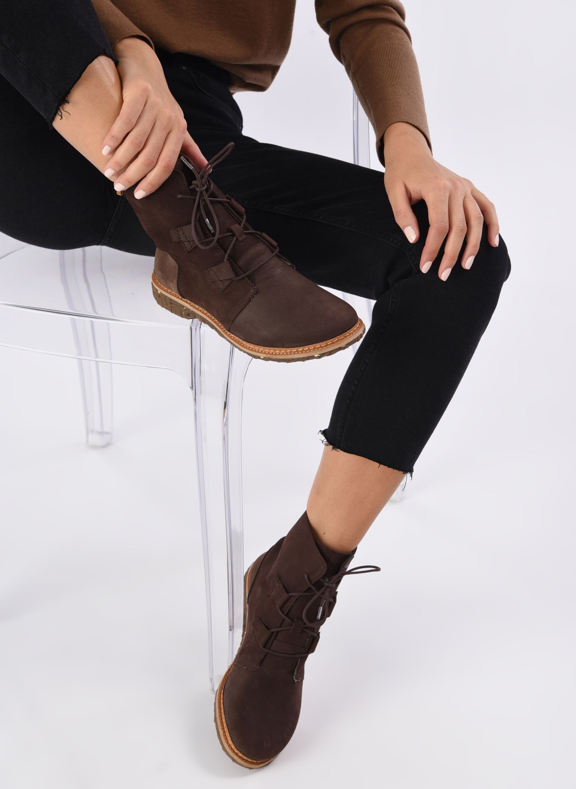 Bottines à lacets Angkor N5470 femme marron El Naturalista Bottines à lacets Angkor N5470 femme marron PLEASANT BROWN