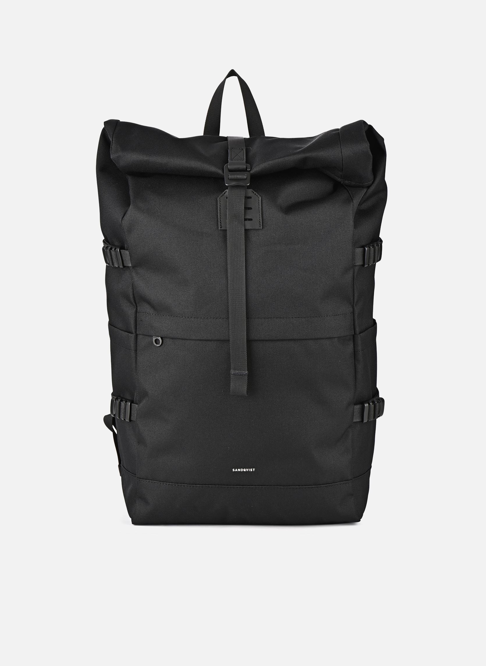 Sacs à dos Icon Rolltop Backpack L noir SANDQVIST Sacs à dos Icon Rolltop Backpack L noir Black black with black leather
