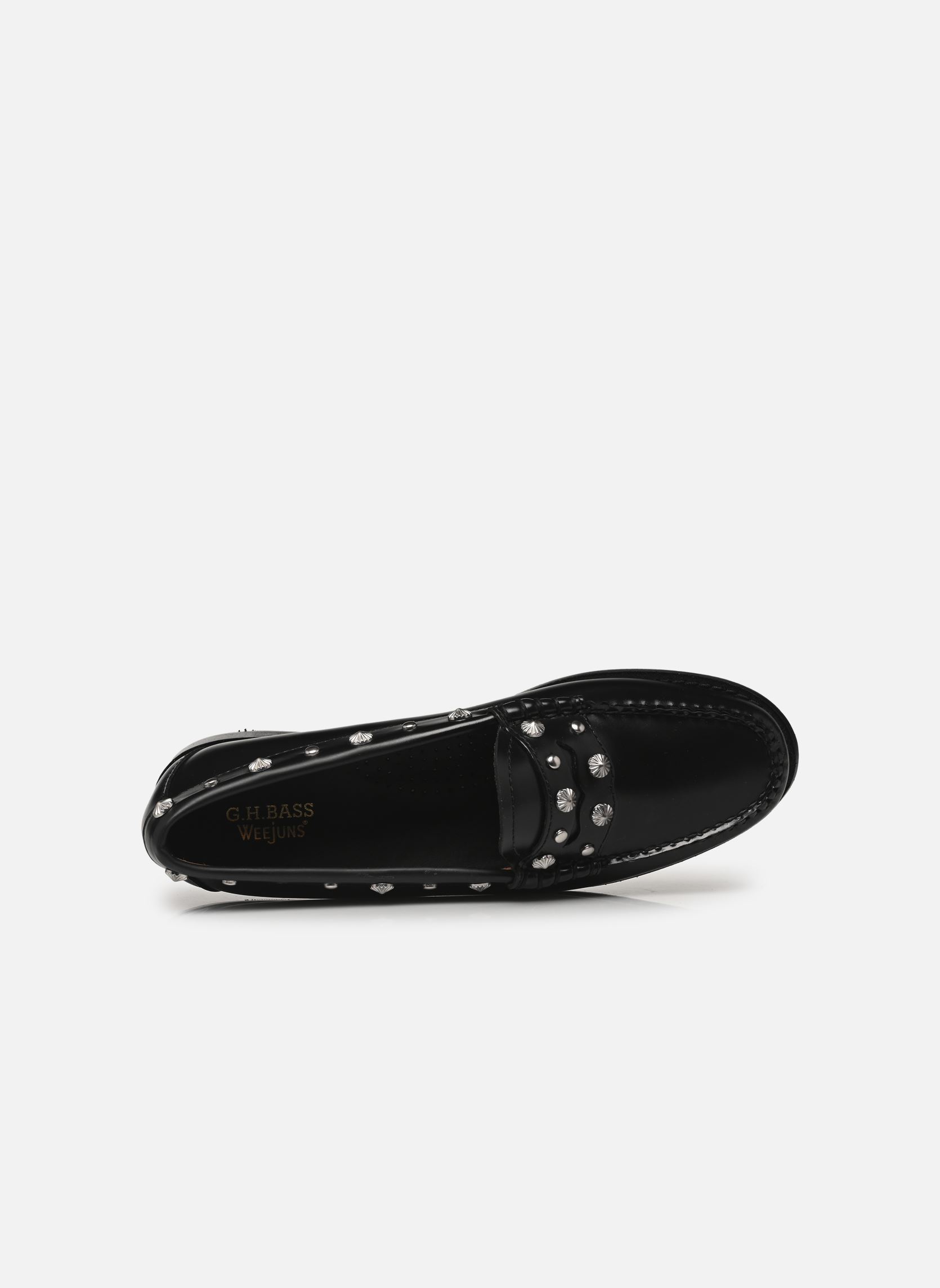 Mocassins WEEJUN WMN Penny Stud femme noir G.H. Bass Mocassins WEEJUN WMN Penny Stud femme noir Black Lthr