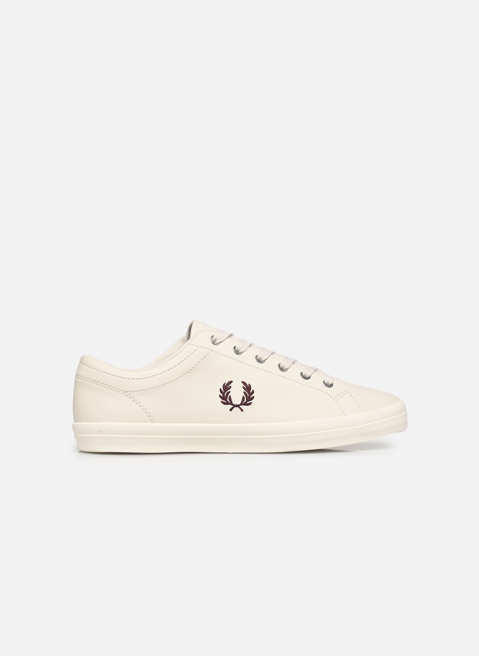 Baskets basses Baseline Leather homme blanc Fred Perry Baskets basses Baseline Leather homme blanc Light Ecru