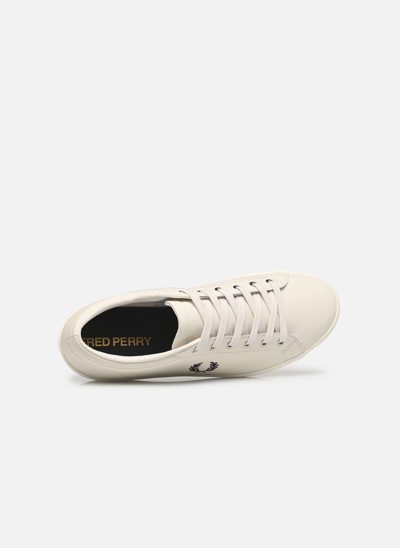 Baskets basses Baseline Leather homme blanc Fred Perry Baskets basses Baseline Leather homme blanc Light Ecru