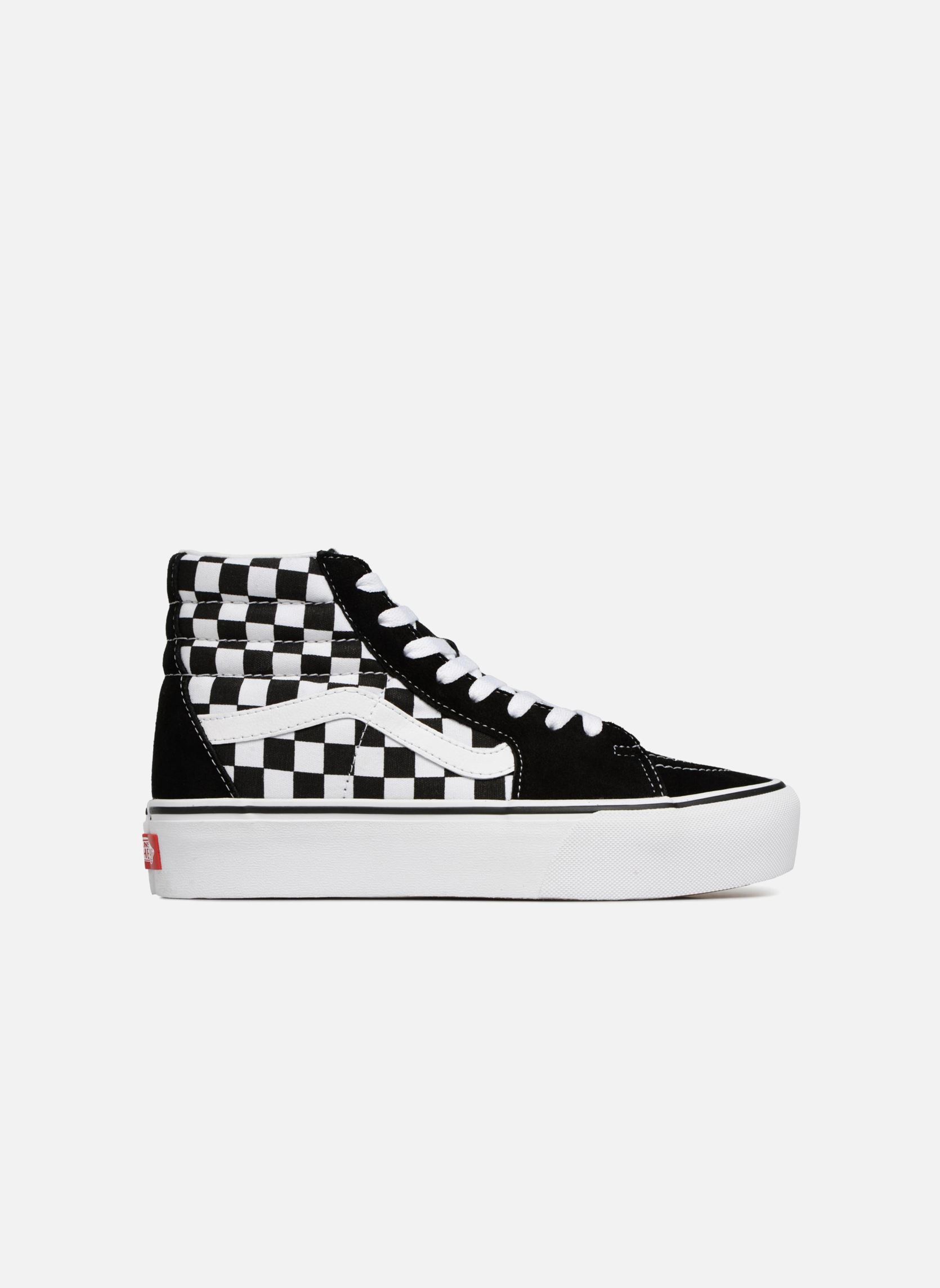Niedrige Sneaker SK8 Hi Platform damen schwarz Vans Niedrige Sneaker SK8 Hi Platform damen schwarz CHECKERBOARDTRUE WHITE