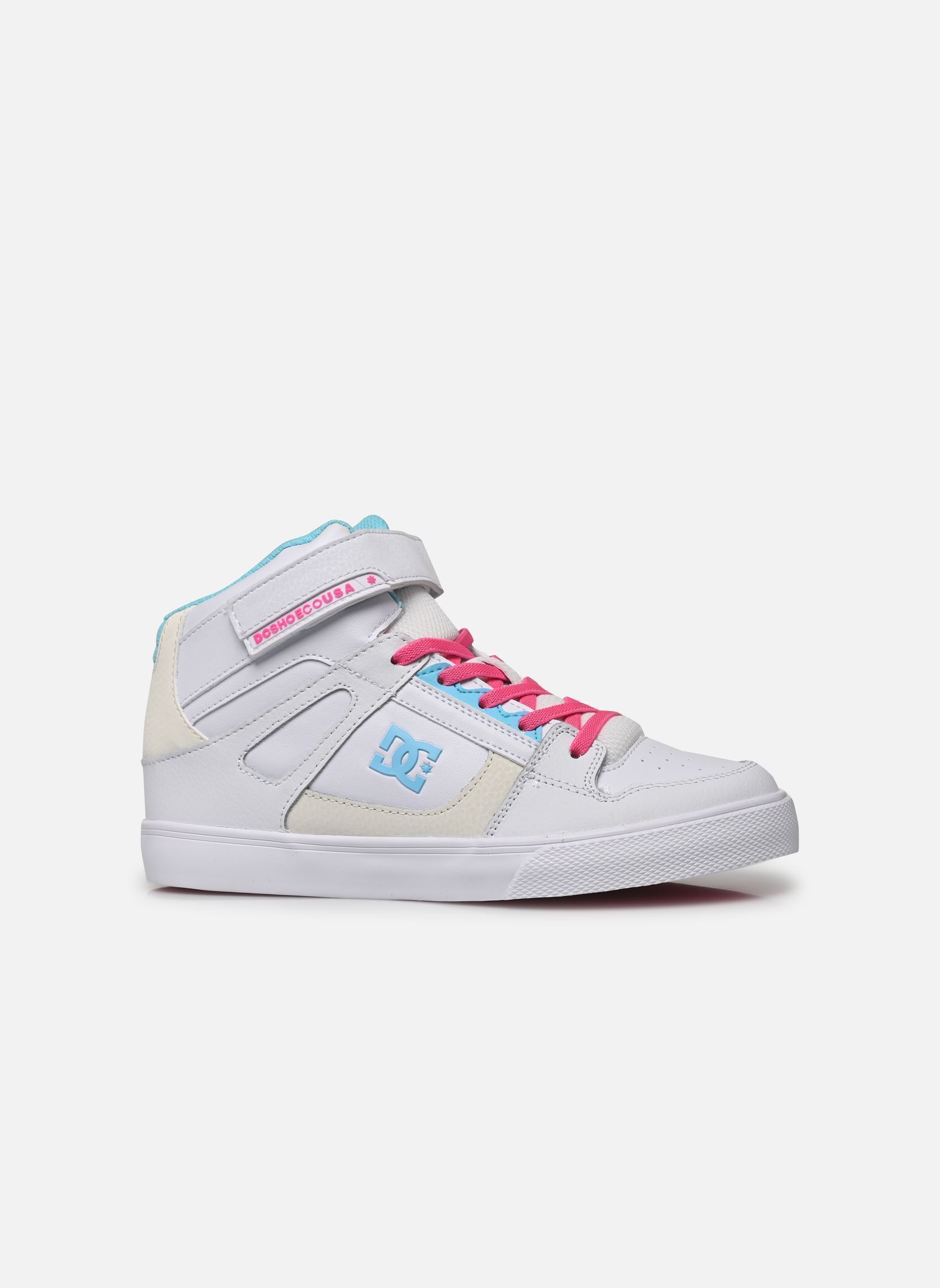 Sneakers alte Pure High-Top EV bambina beige DC Shoes Sneakers alte Pure High-Top EV bambina beige WHITE/PINK/BLUE