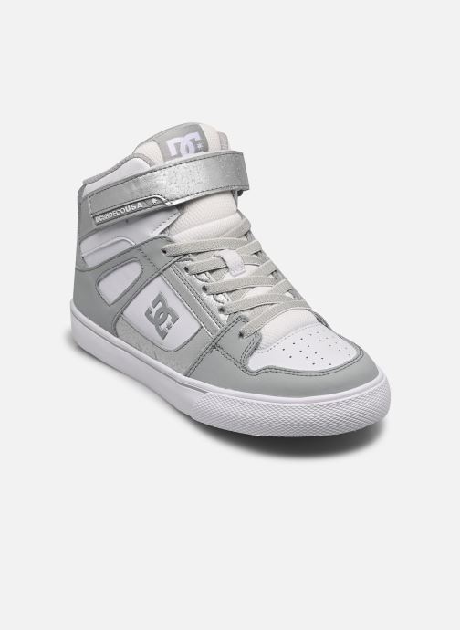 DC Shoes Baskets hautes Pure High-Top EV fille argent