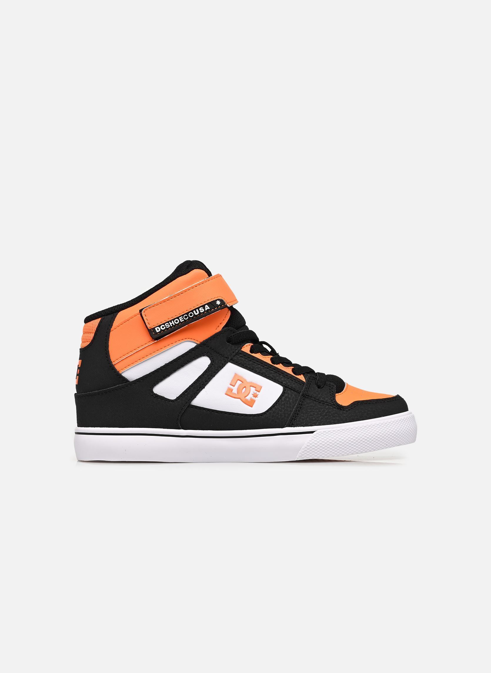 Baskets hautes Pure High-Top EV garçon multicolore DC Shoes Baskets hautes Pure High-Top EV garçon multicolore BLACK/ORANGE/WHITE