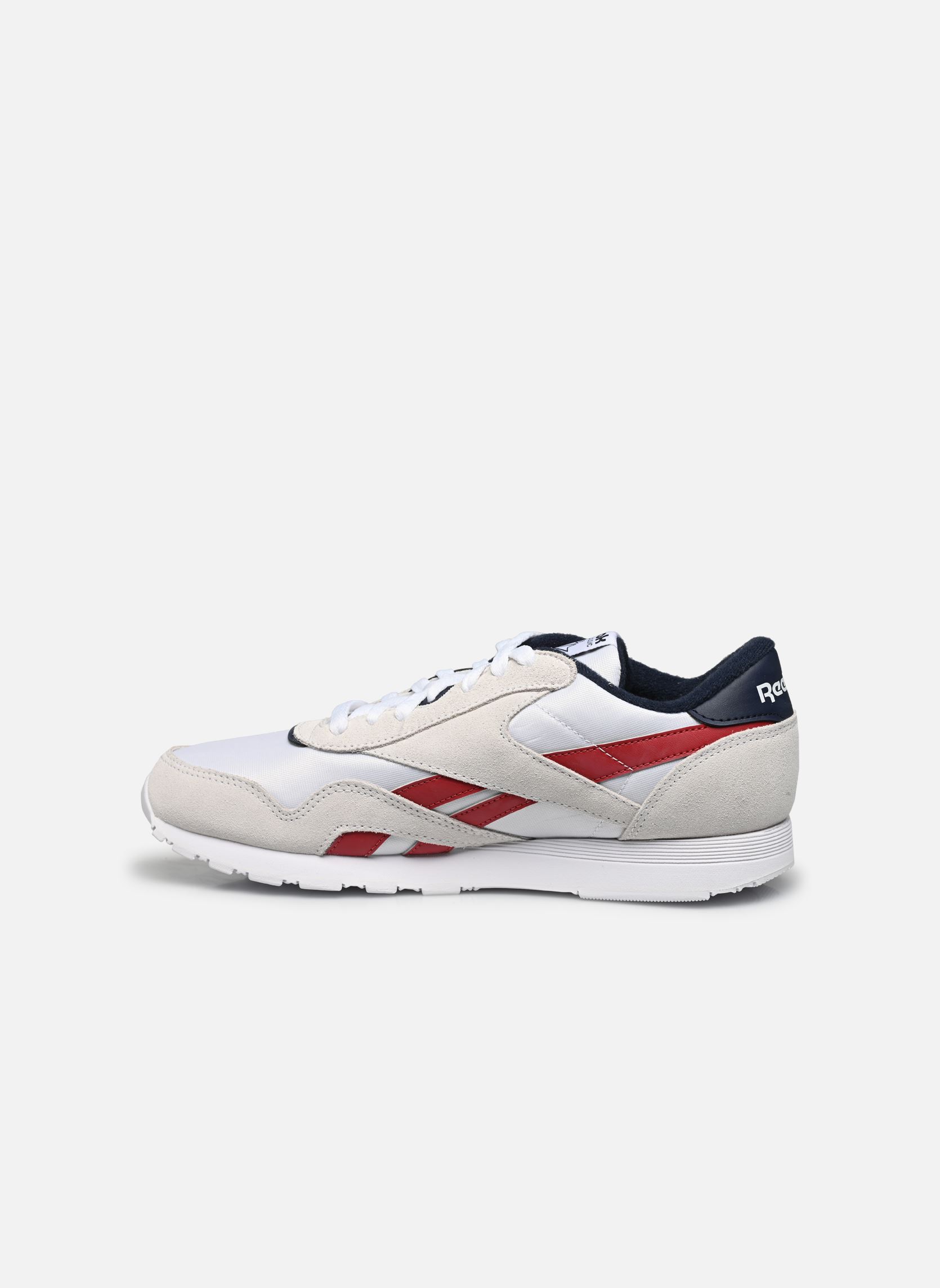 Baskets basses Classic Nylon M homme blanc Reebok Baskets basses Classic Nylon M homme blanc Ftwwht/Flasrd/Vecnav