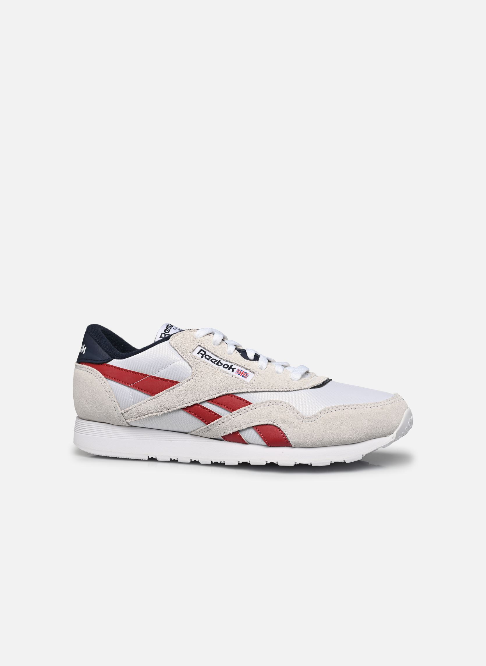 Baskets basses Classic Nylon M homme blanc Reebok Baskets basses Classic Nylon M homme blanc Ftwwht/Flasrd/Vecnav