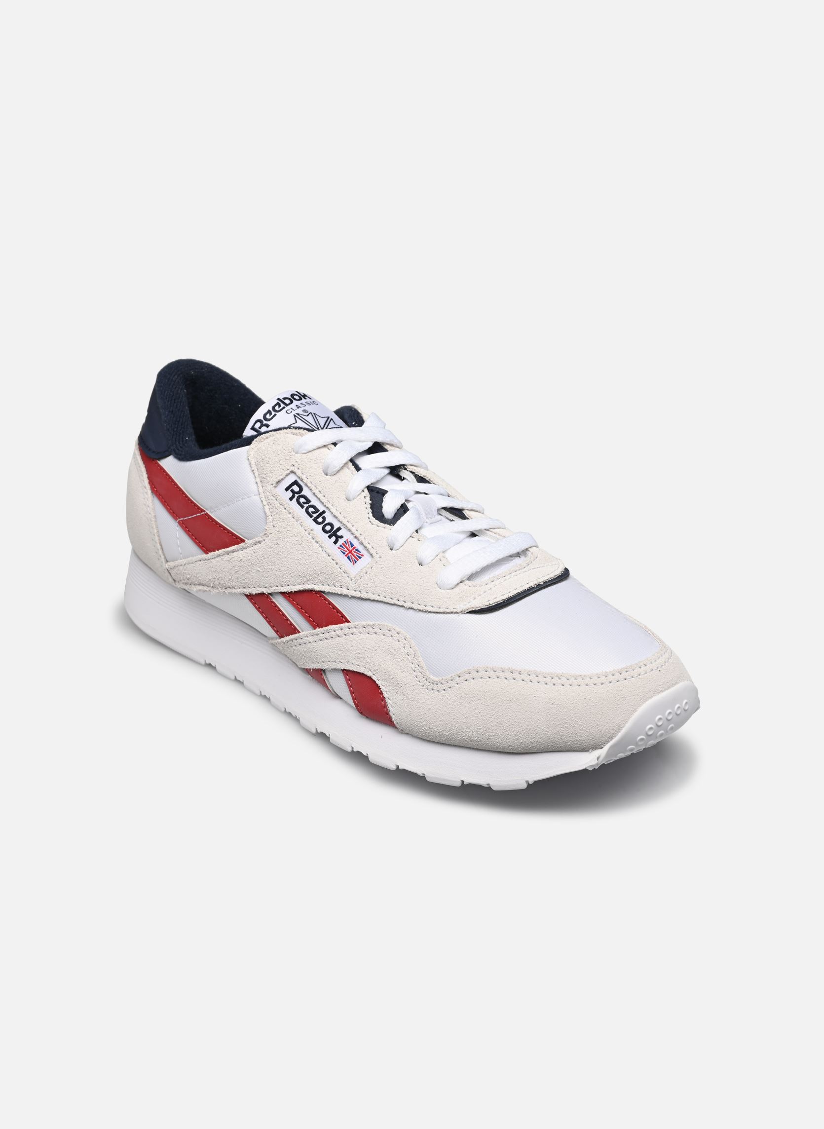 Baskets basses Classic Nylon M homme blanc Reebok Baskets basses Classic Nylon M homme blanc Ftwwht/Flasrd/Vecnav