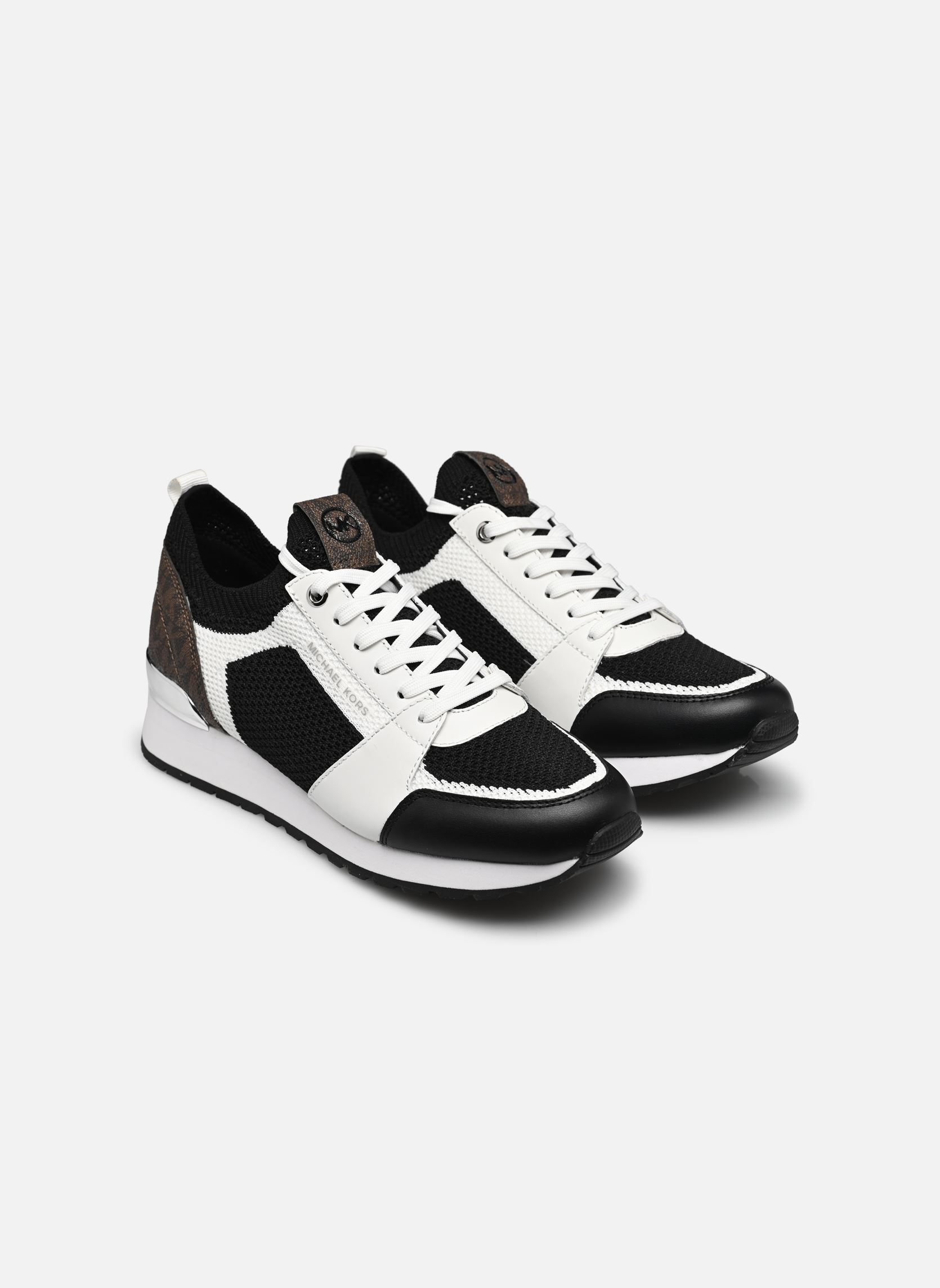Baskets basses Billie Knit Trainer femme noir Michael Michael Kors Baskets basses Billie Knit Trainer femme noir BLK/OPTICWHT