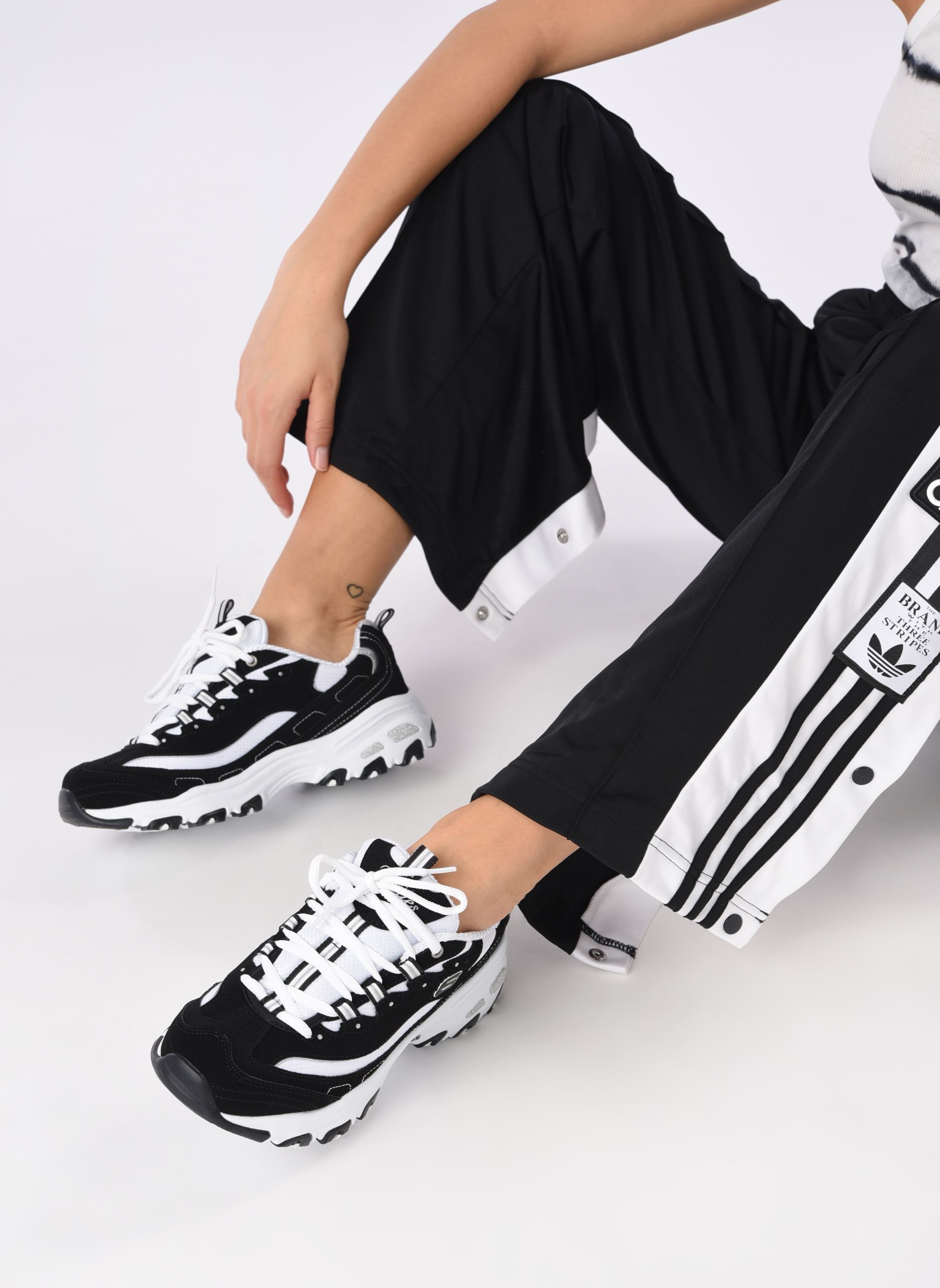 Baskets basses D'Lites femme noir Skechers Baskets basses D'Lites femme noir BKW