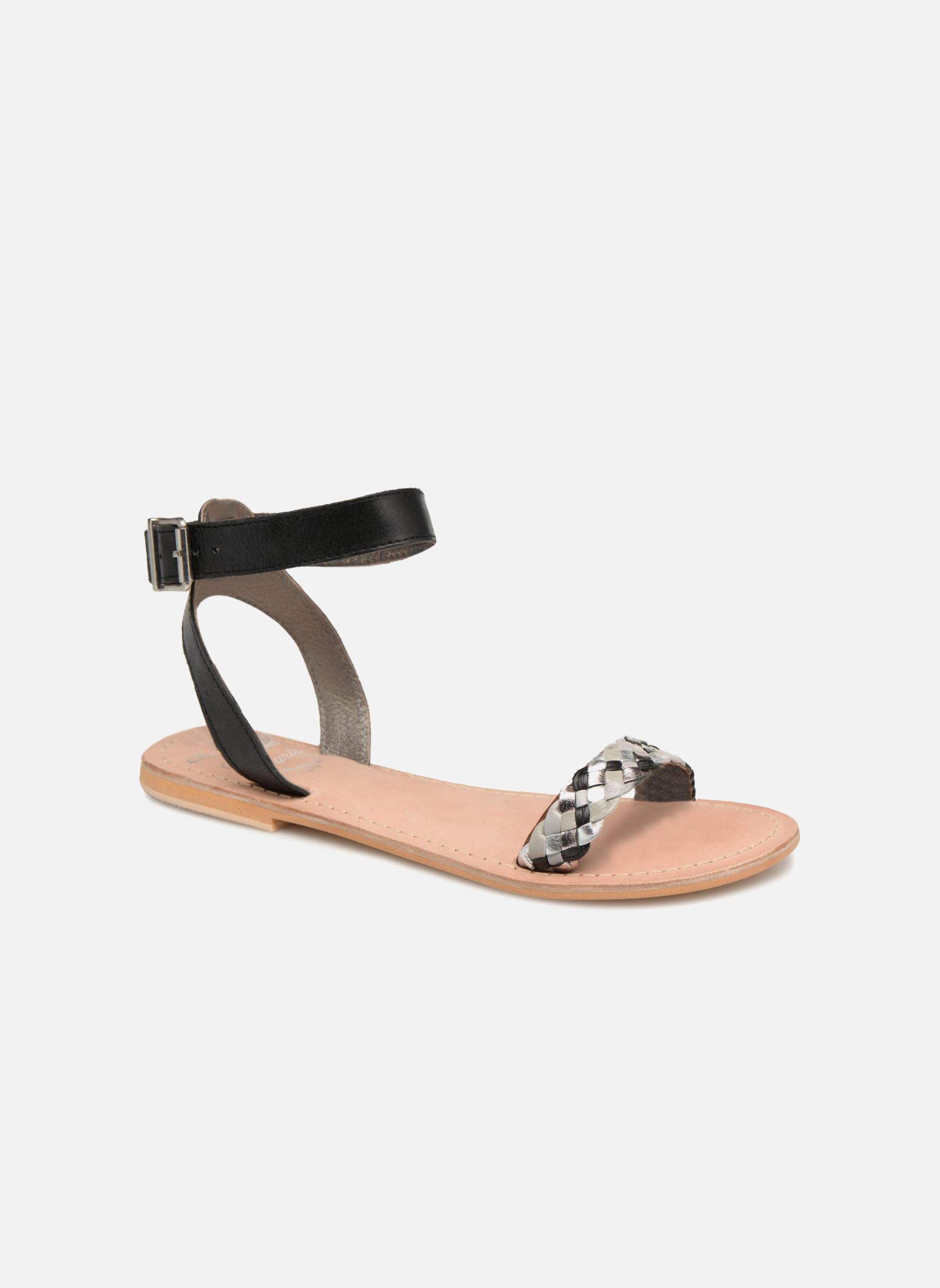 Sandalen MAEDANE damen schwarz Initiale Paris Sandalen MAEDANE damen schwarz NOIR/MULTI
