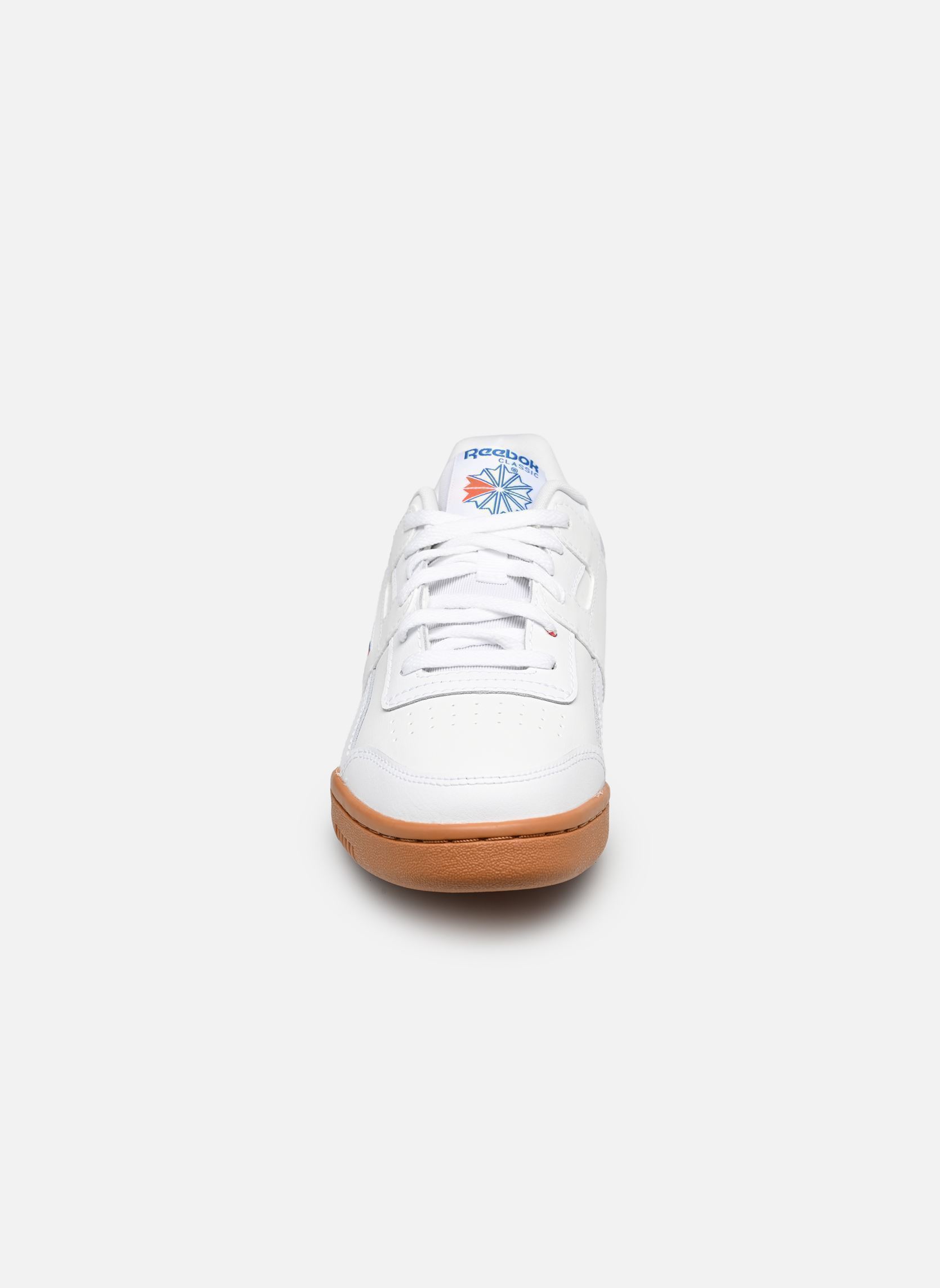 Niedrige Sneaker Workout Plus J weiß Reebok Niedrige Sneaker Workout Plus J weiß FTWRWHITE/VECTORBLUE/VECTORRED