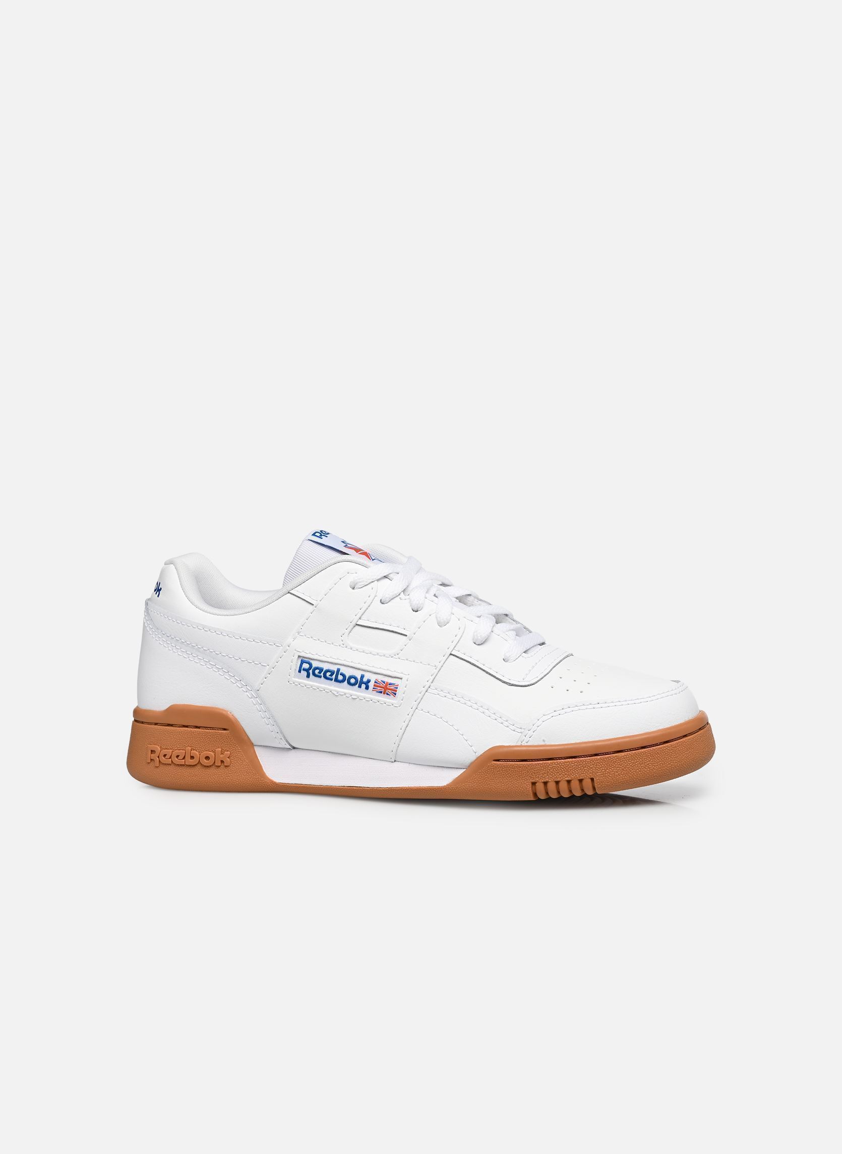 Niedrige Sneaker Workout Plus J weiß Reebok Niedrige Sneaker Workout Plus J weiß FTWRWHITE/VECTORBLUE/VECTORRED