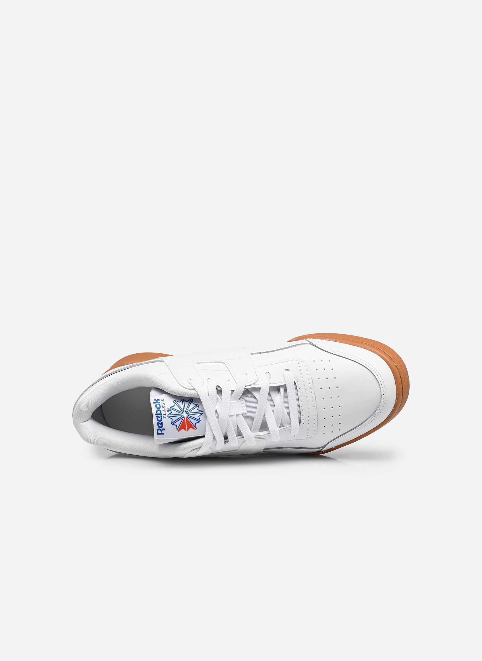 Niedrige Sneaker Workout Plus J weiß Reebok Niedrige Sneaker Workout Plus J weiß FTWRWHITE/VECTORBLUE/VECTORRED