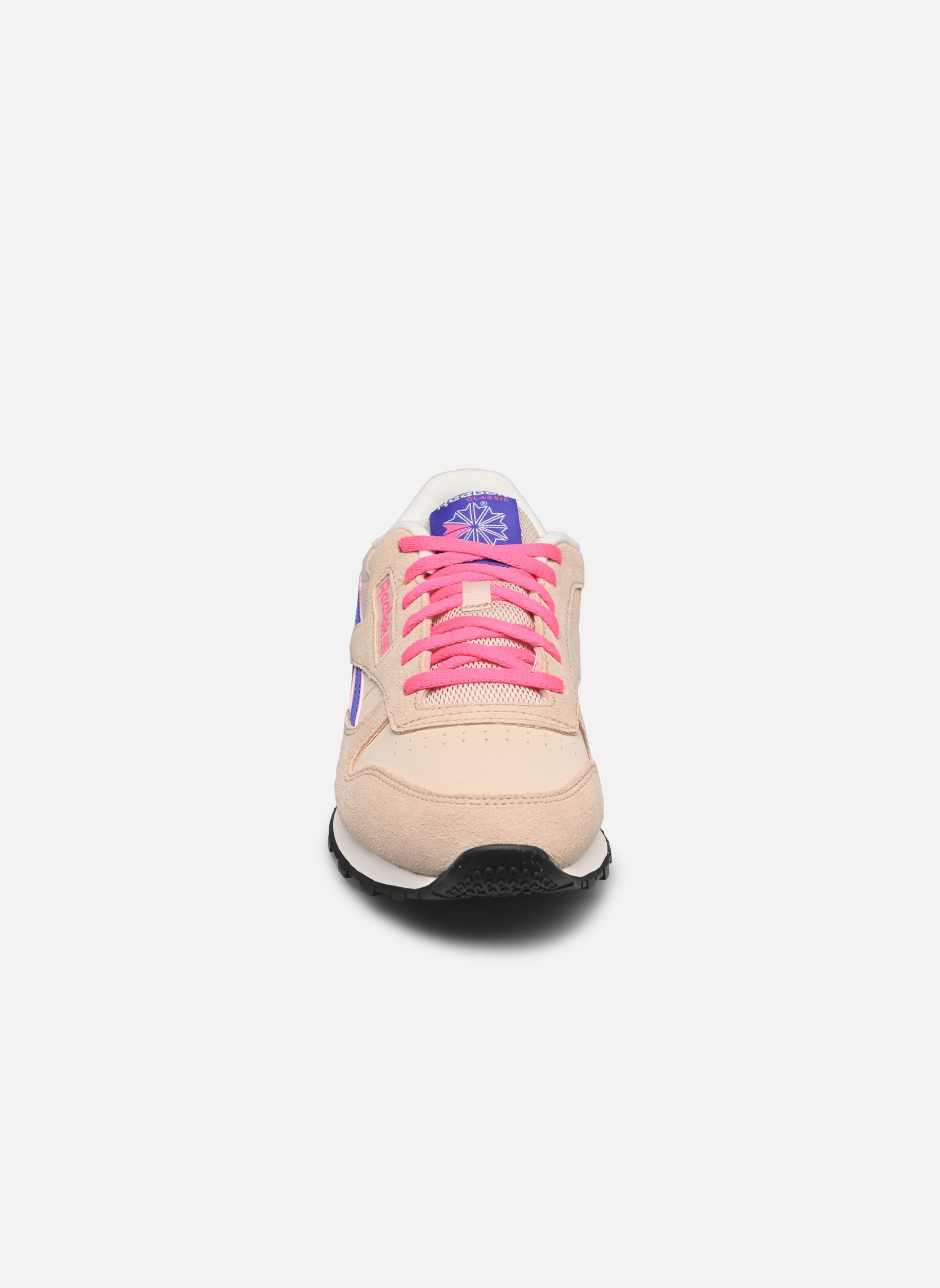 Baskets basses Classic Leather J fille multicolore Reebok Baskets basses Classic Leather J fille multicolore TAPIOCA/ATOMICPINK/SOLARPURPLE