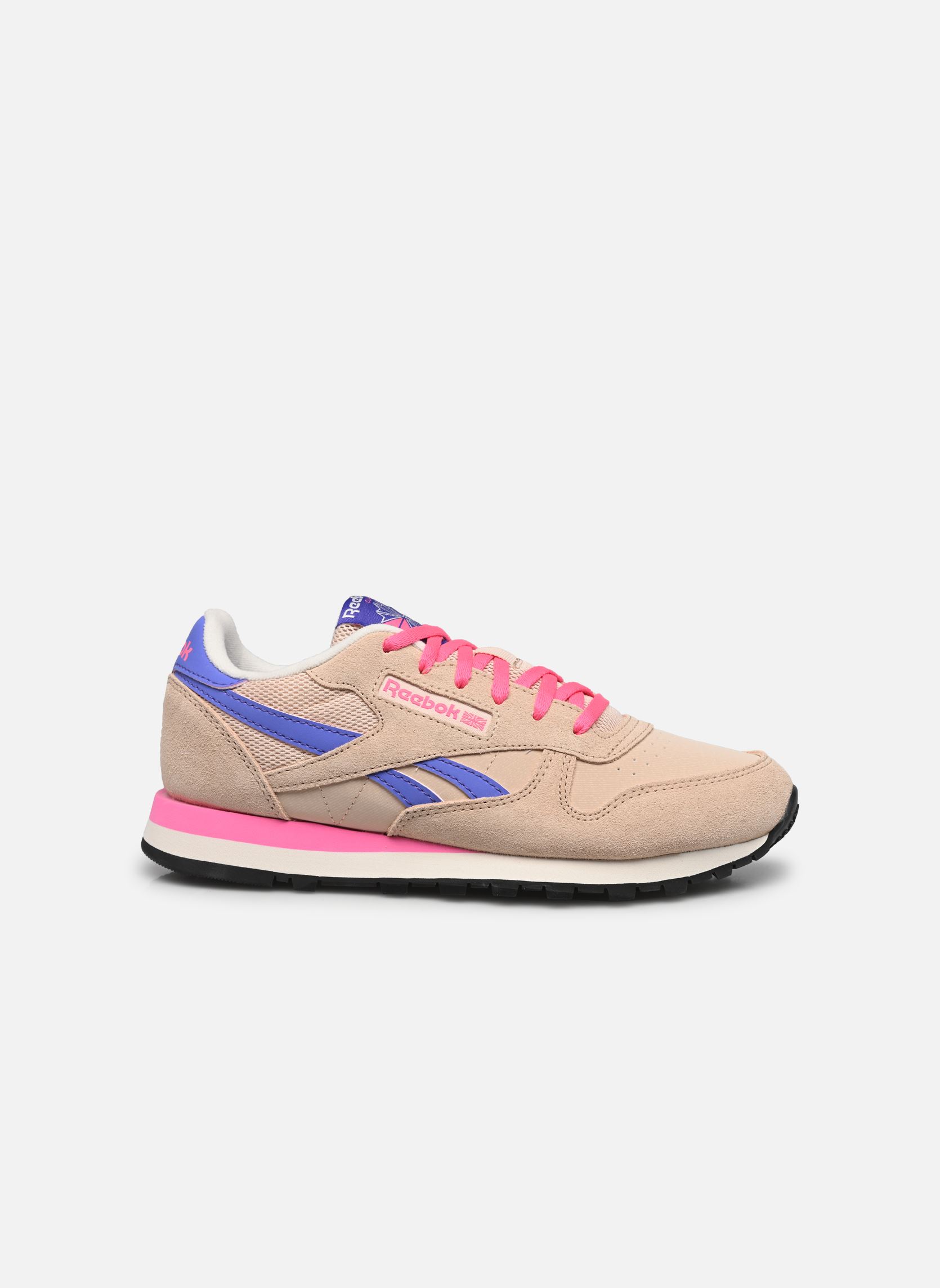 Baskets basses Classic Leather J fille multicolore Reebok Baskets basses Classic Leather J fille multicolore TAPIOCA/ATOMICPINK/SOLARPURPLE