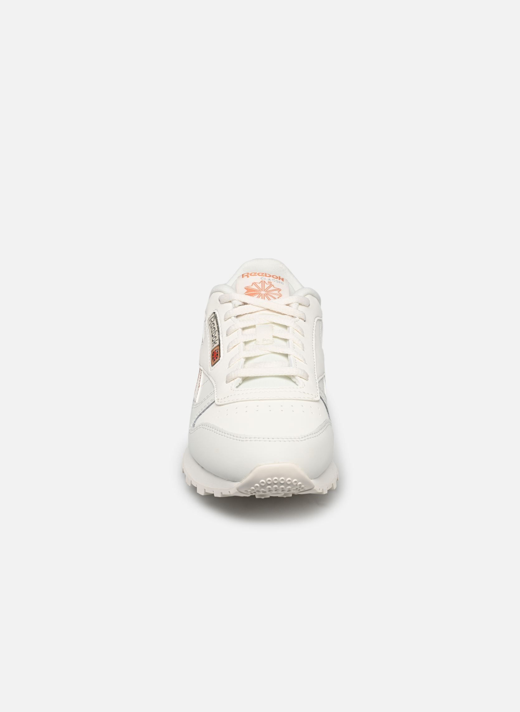 Niedrige Sneaker Classic Leather J mädchen weiß Reebok Niedrige Sneaker Classic Leather J mädchen weiß CHALK/CLAY/SILVERCHROME