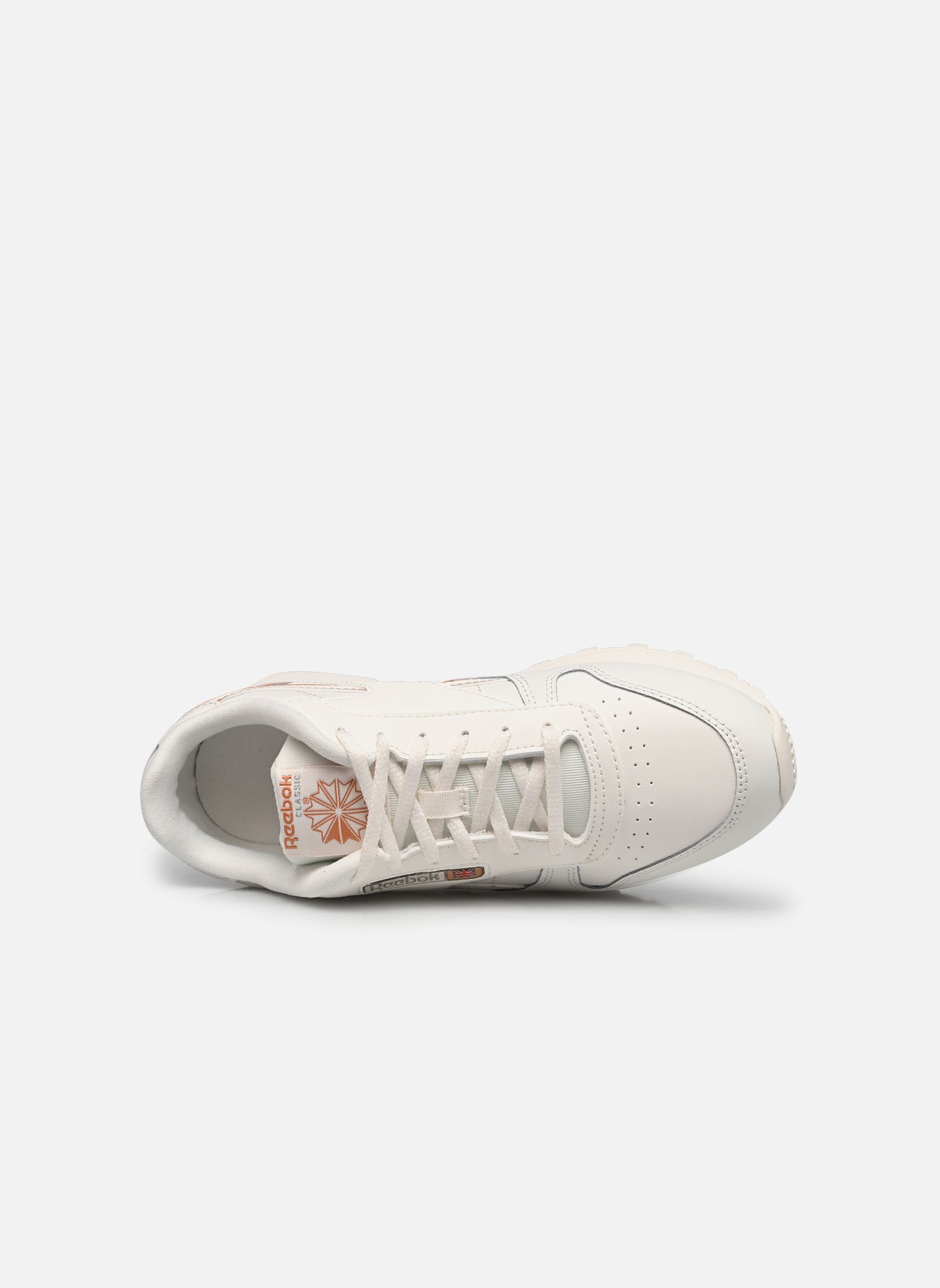 Niedrige Sneaker Classic Leather J mädchen weiß Reebok Niedrige Sneaker Classic Leather J mädchen weiß CHALK/CLAY/SILVERCHROME