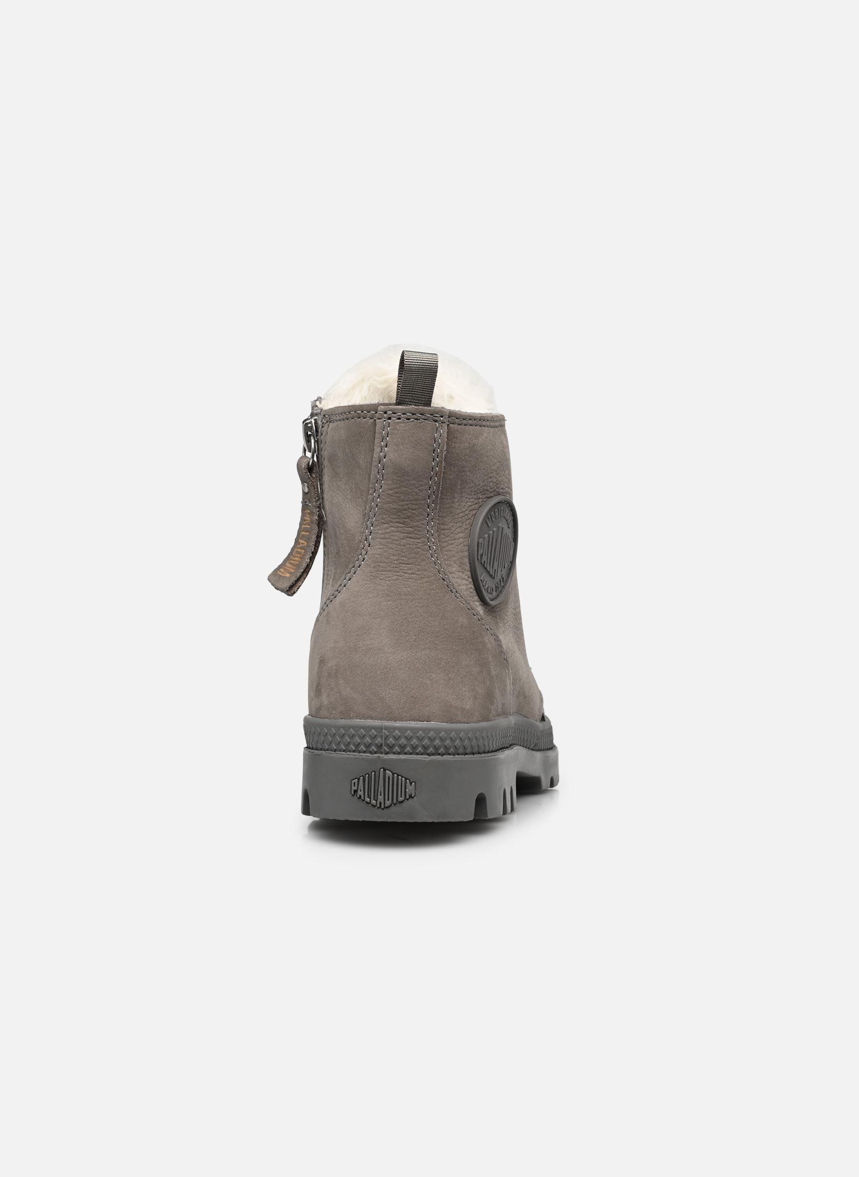 Botines con cordones PAMPA HI ZIP WOOL W mujer gris Palladium Botines con cordones PAMPA HI ZIP WOOL W mujer gris CLOUDBURST-CHRCLGRY