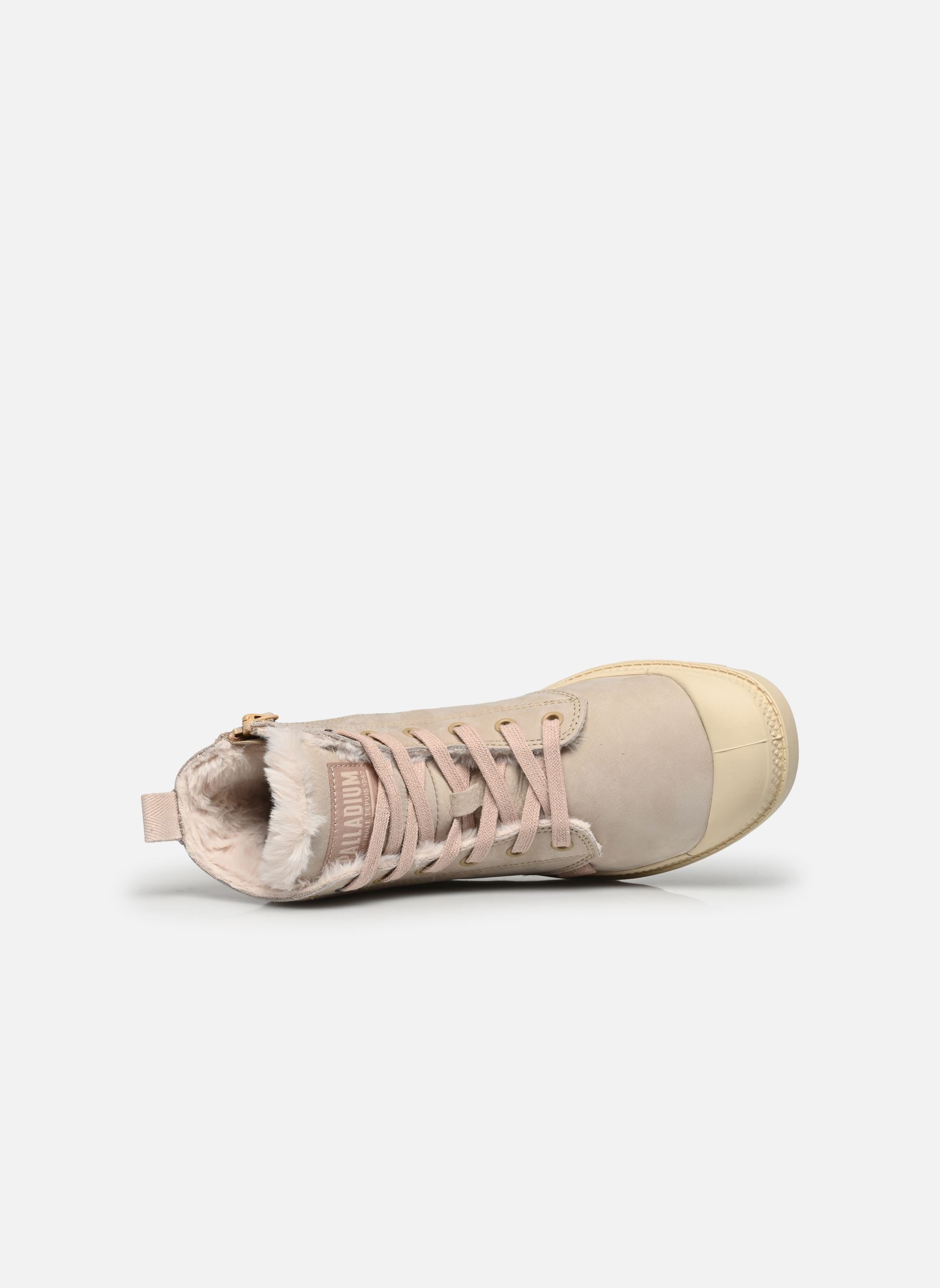 Geschnürte Stiefeletten PAMPA HI ZIP WOOL W damen rosa Palladium Geschnürte Stiefeletten PAMPA HI ZIP WOOL W damen rosa WARM SAND