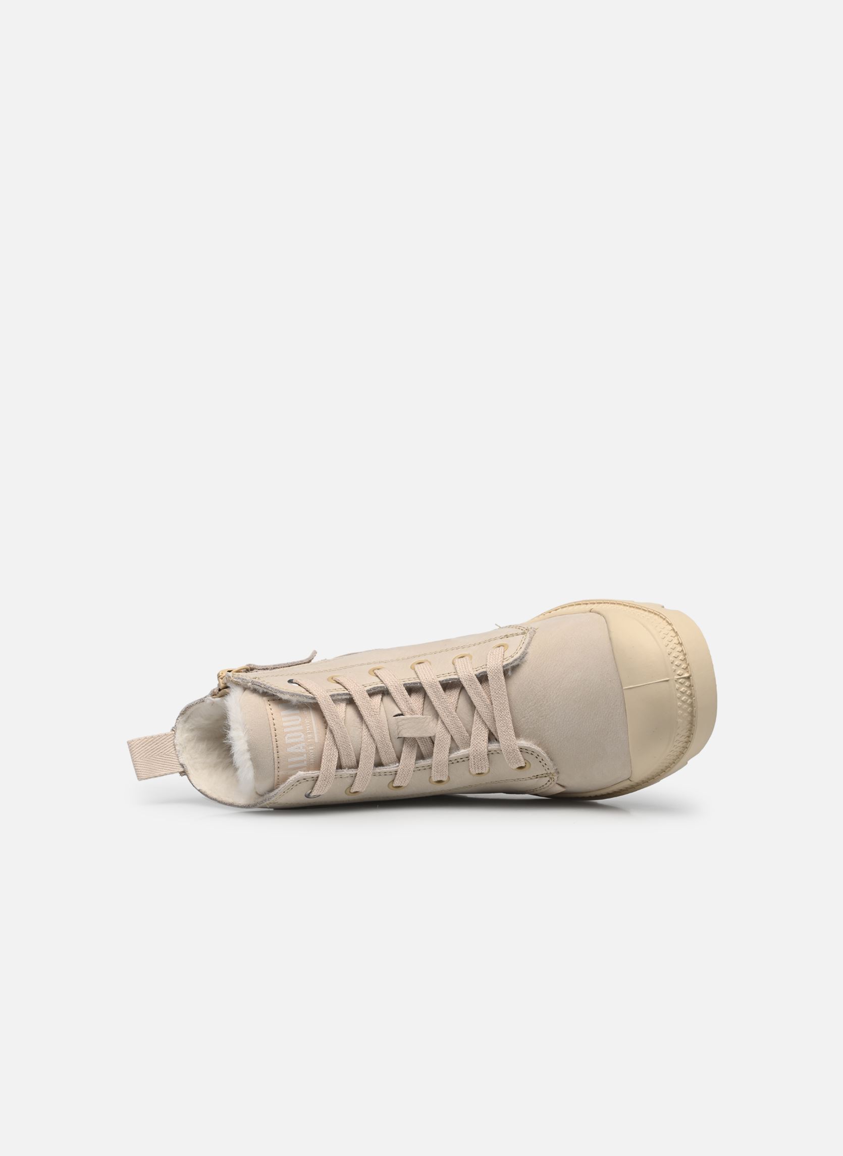 Geschnürte Stiefeletten PAMPA HI ZIP WOOL W damen beige Palladium Geschnürte Stiefeletten PAMPA HI ZIP WOOL W damen beige SAHARA