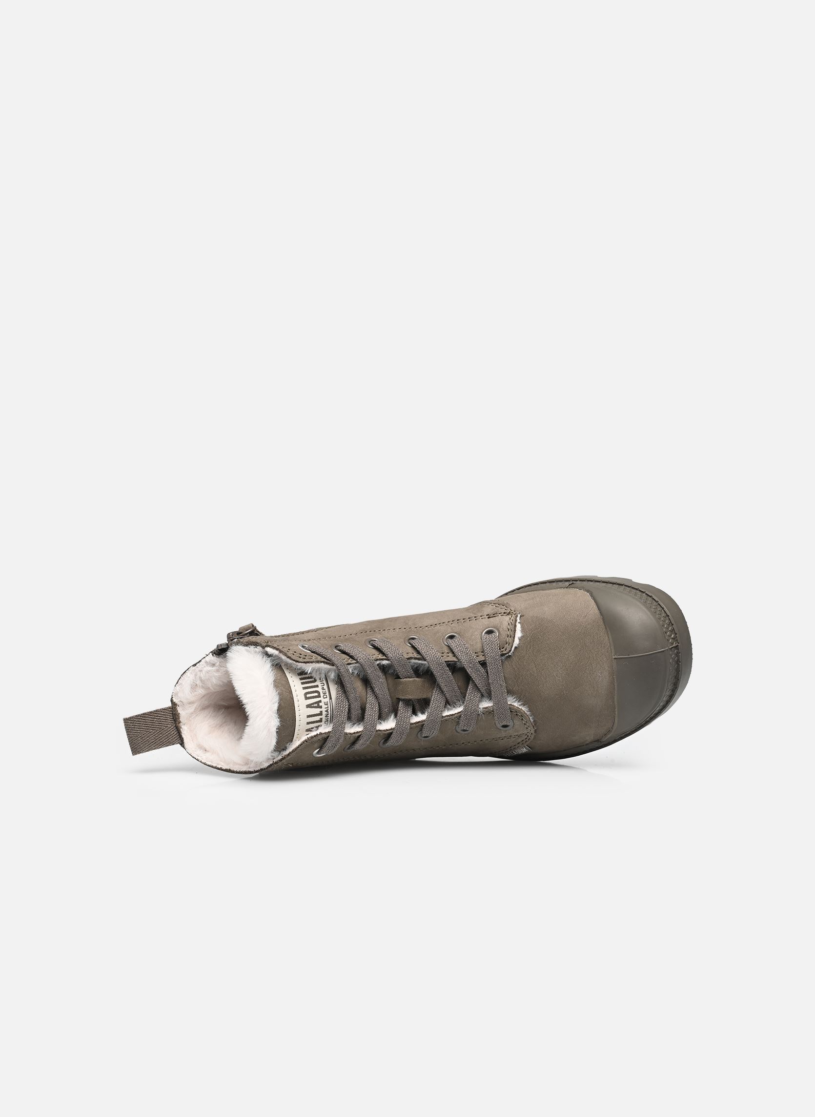 Geschnürte Stiefeletten PAMPA HI ZIP WOOL W damen grau Palladium Geschnürte Stiefeletten PAMPA HI ZIP WOOL W damen grau ROCKS
