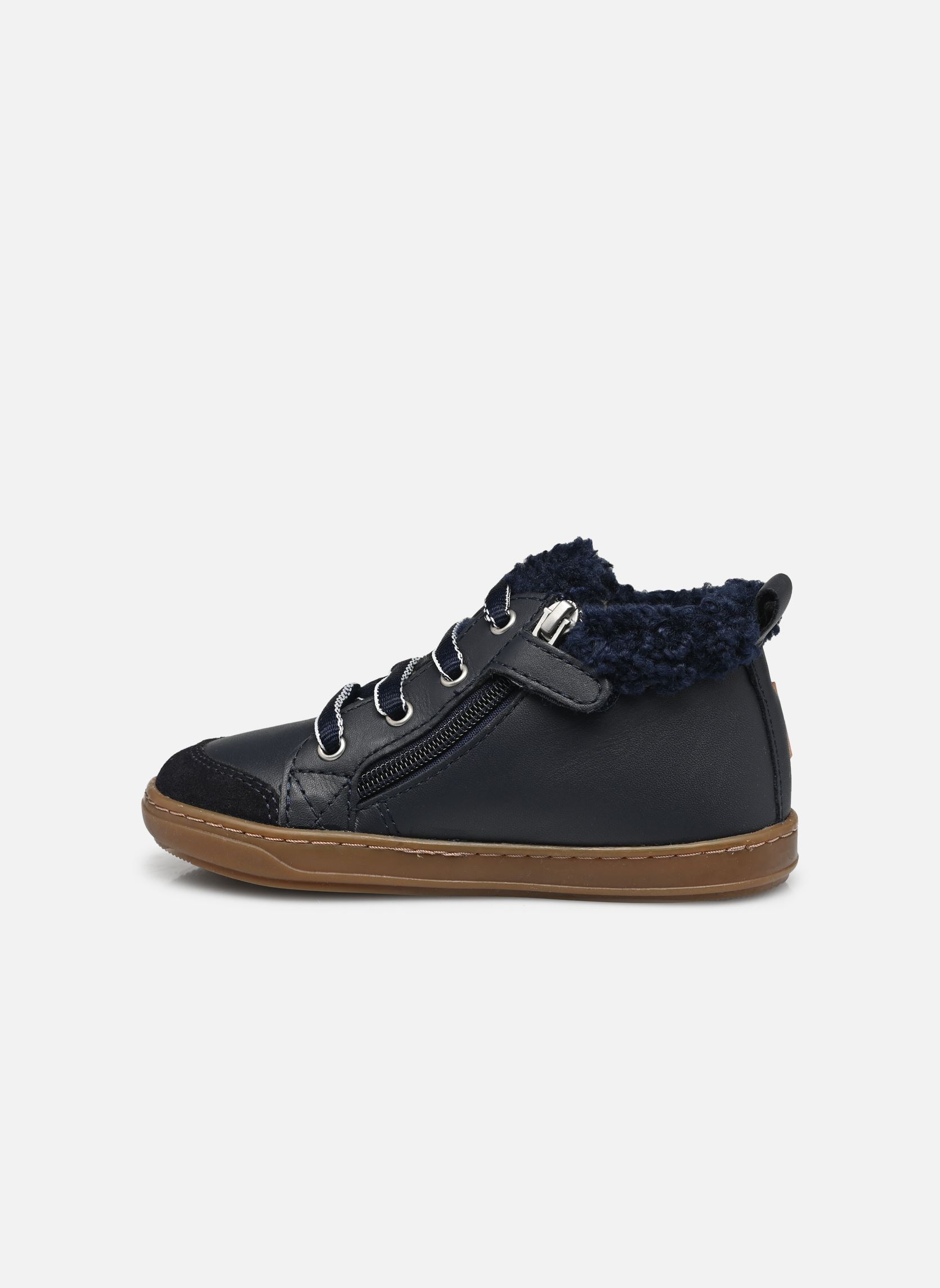 Chaussures premiers pas Bouba Zip Wool garçon bleu Shoo Pom Chaussures premiers pas Bouba Zip Wool garçon bleu NAVY