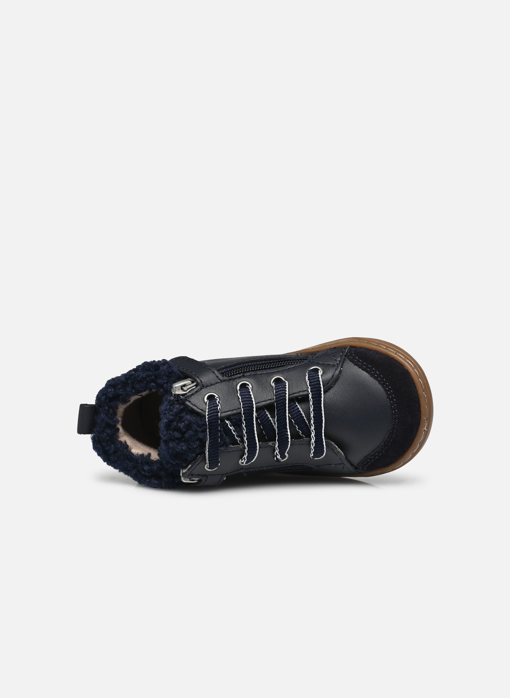 Chaussures premiers pas Bouba Zip Wool garçon bleu Shoo Pom Chaussures premiers pas Bouba Zip Wool garçon bleu NAVY