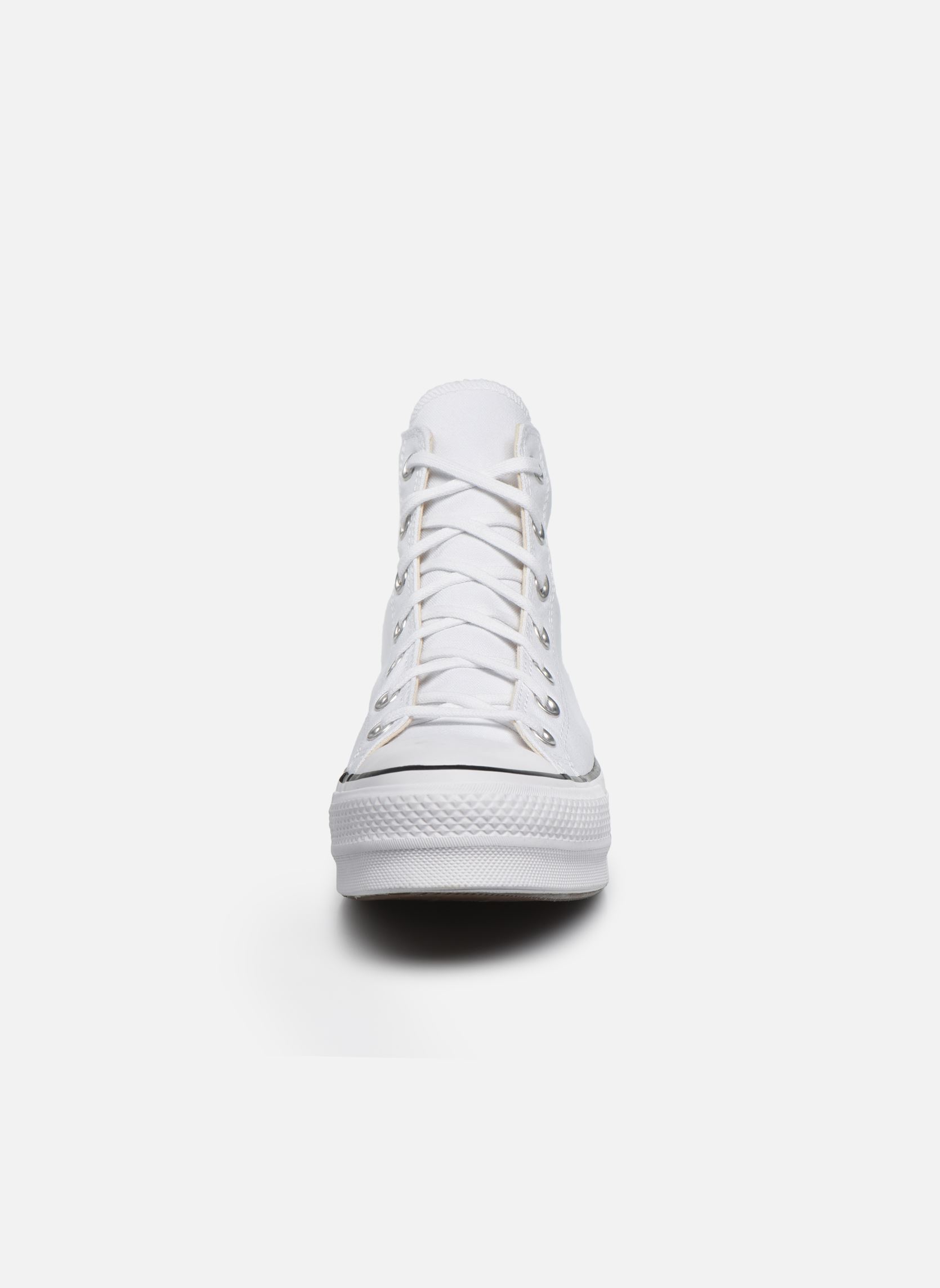 Baskets toile Chuck Taylor Lift Hi femme blanc Converse Baskets toile Chuck Taylor Lift Hi femme blanc WHITE/BLACK/WHITE