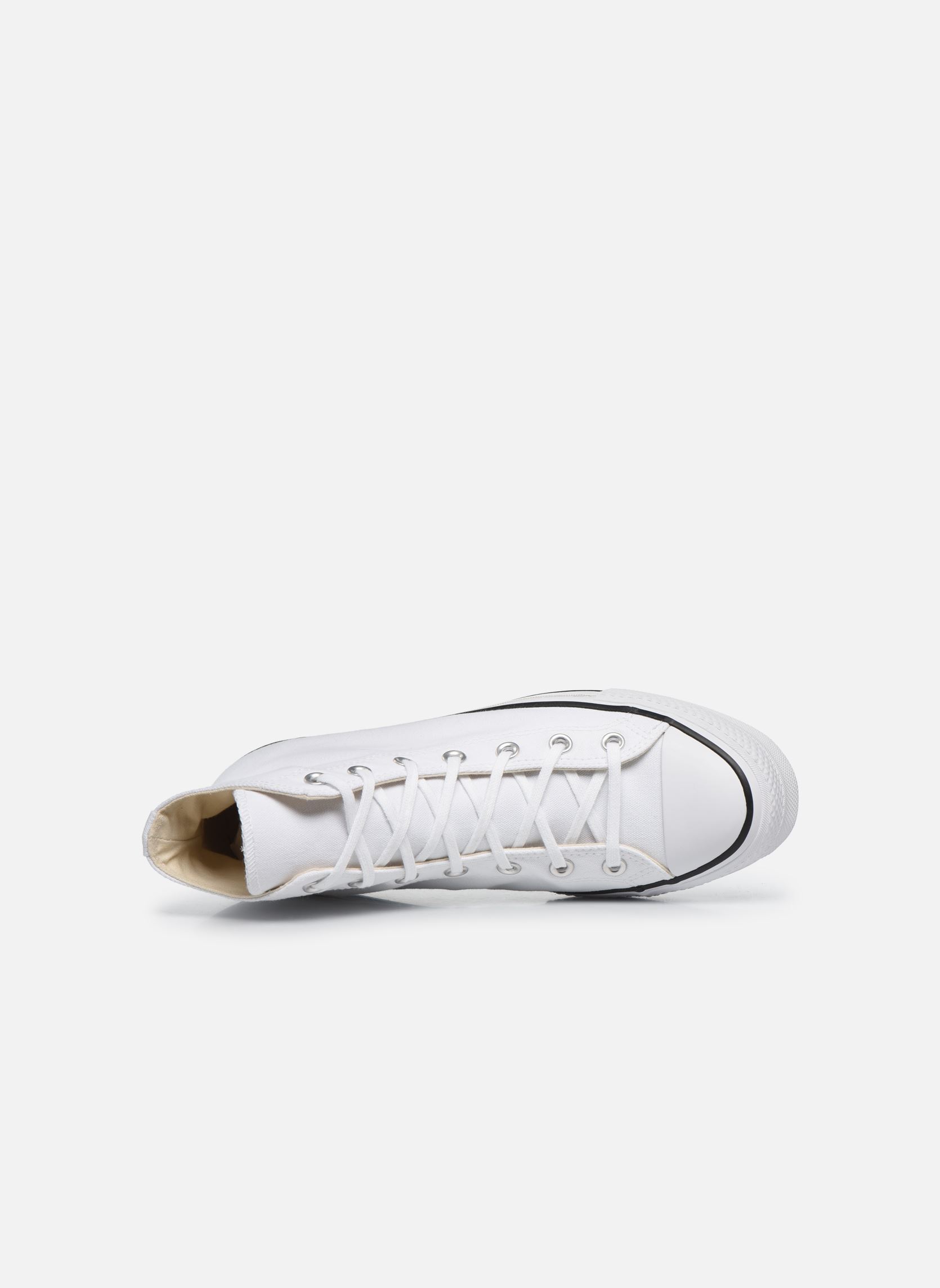 Baskets toile Chuck Taylor Lift Hi femme blanc Converse Baskets toile Chuck Taylor Lift Hi femme blanc WHITE/BLACK/WHITE
