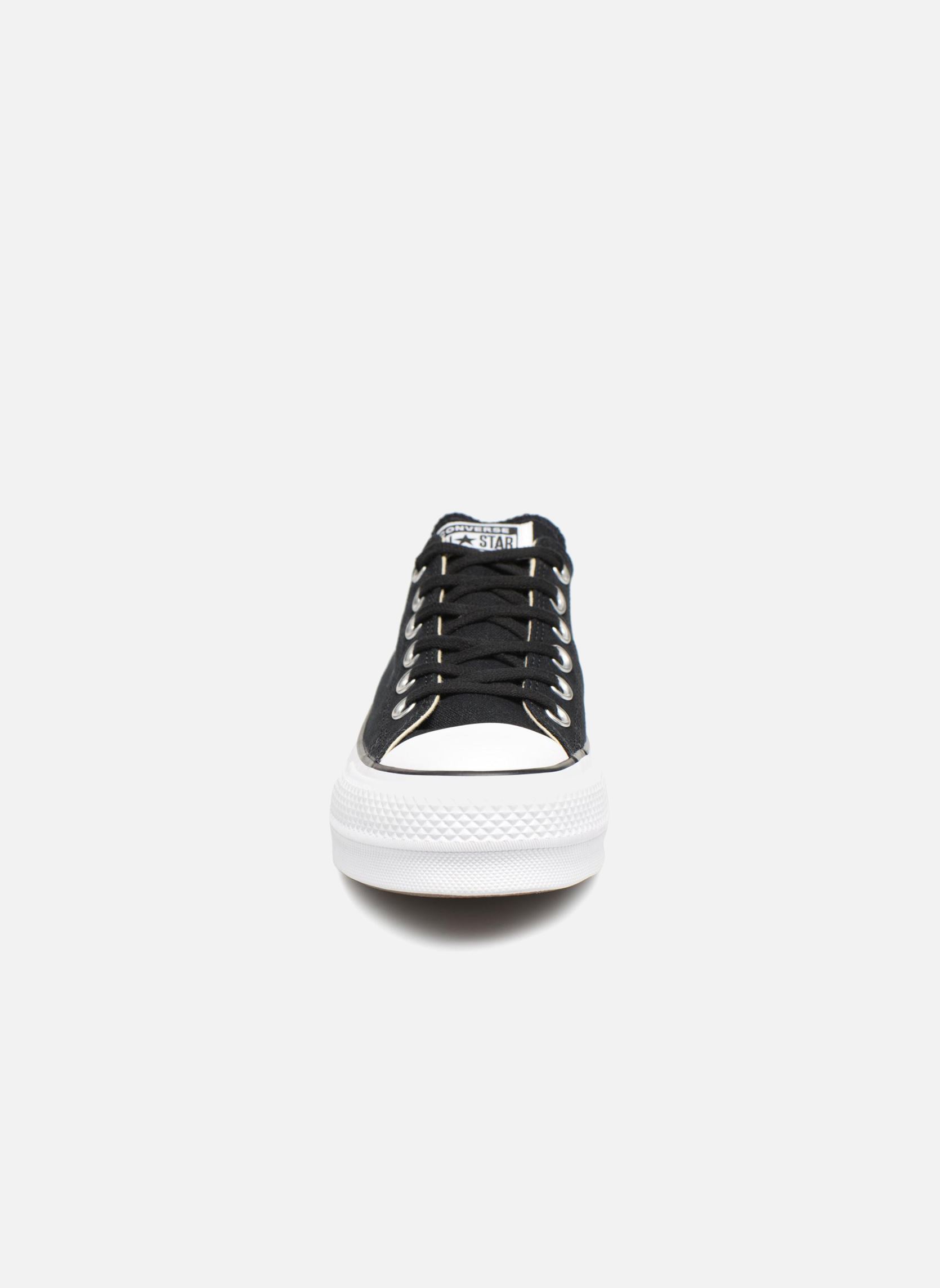 Baskets toile Chuck Taylor Lift Ox femme noir Converse Baskets toile Chuck Taylor Lift Ox femme noir BLACKWHITEWHITE