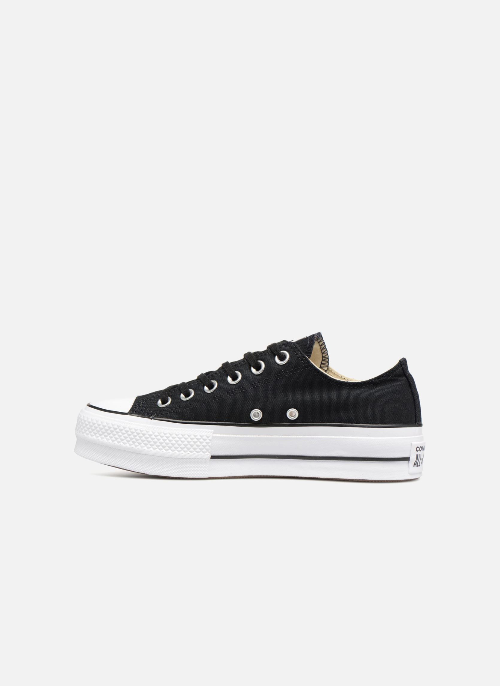 Baskets toile Chuck Taylor Lift Ox femme noir Converse Baskets toile Chuck Taylor Lift Ox femme noir BLACKWHITEWHITE