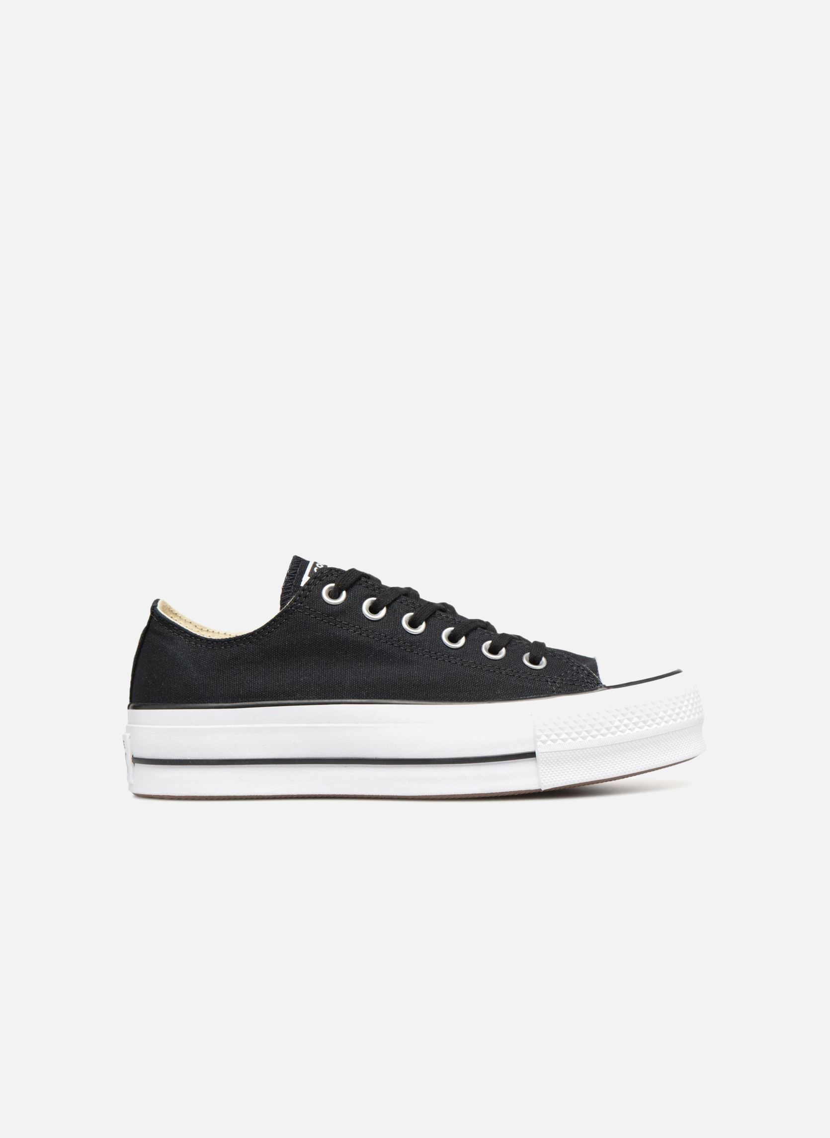 Baskets toile Chuck Taylor Lift Ox femme noir Converse Baskets toile Chuck Taylor Lift Ox femme noir BLACKWHITEWHITE