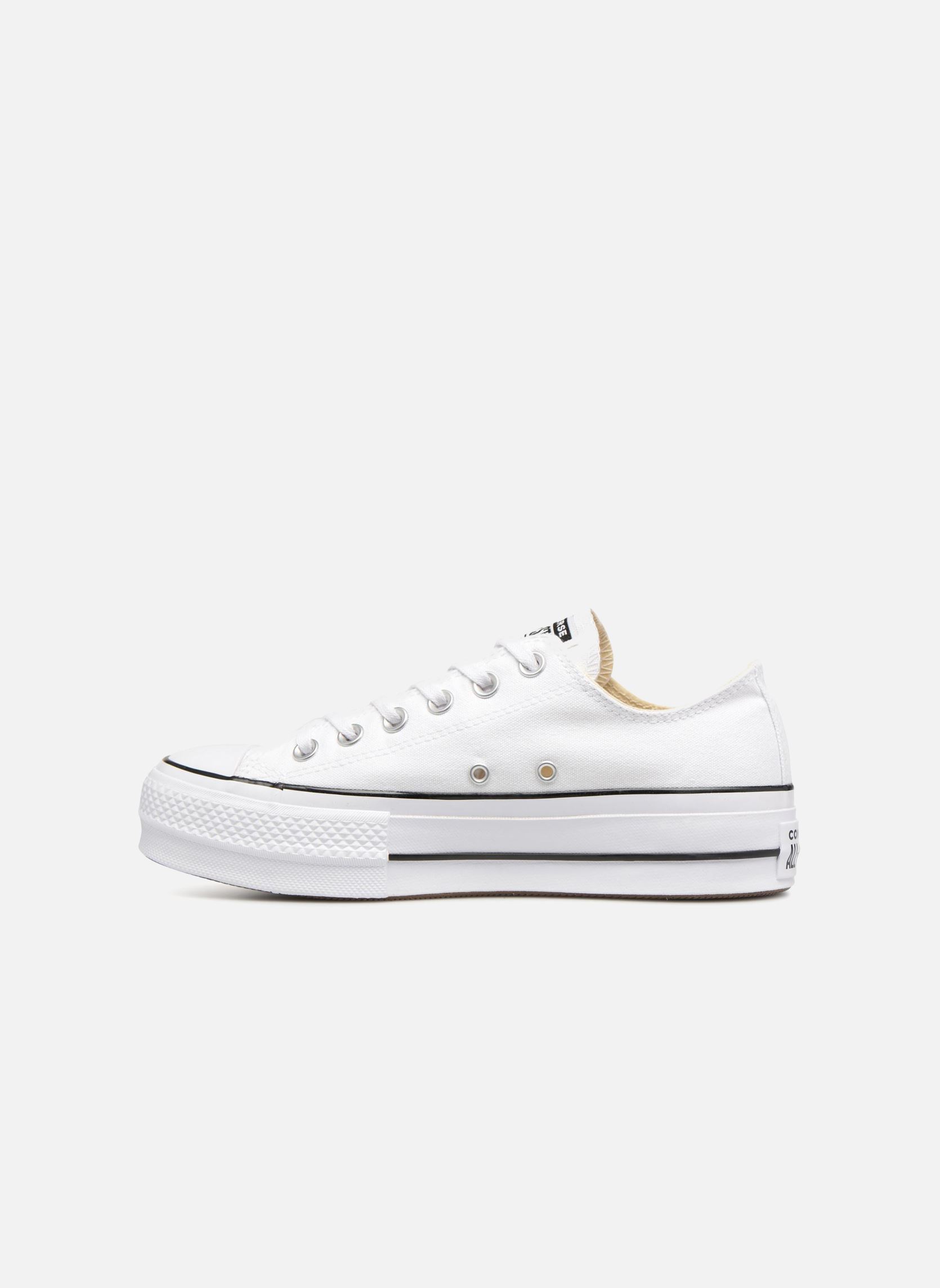 Baskets toile Chuck Taylor Lift Ox femme blanc Converse Baskets toile Chuck Taylor Lift Ox femme blanc WHITE/BLACK/WHITE