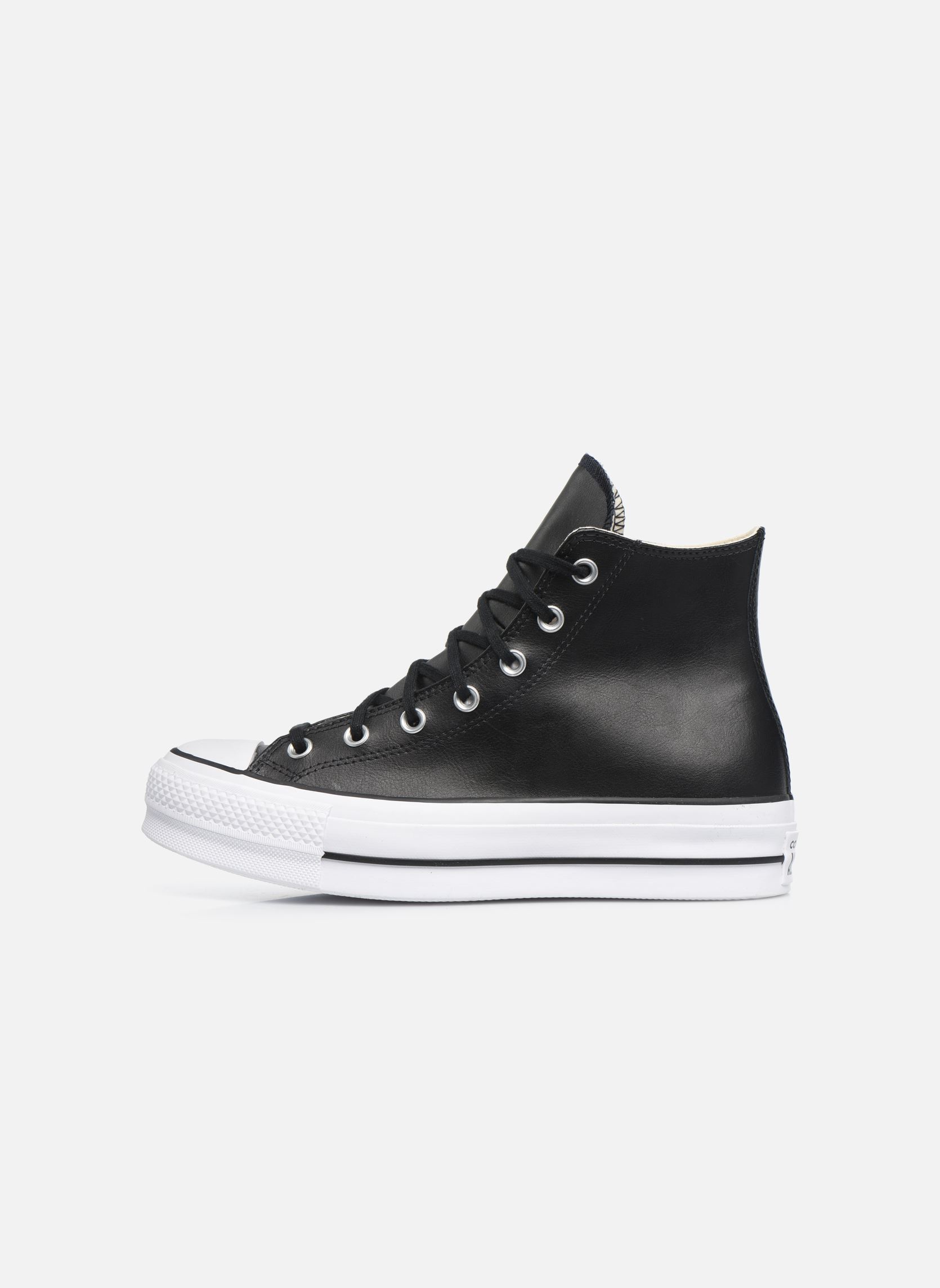 Baskets montantes Chuck Taylor Lift Clean Hi femme noir Converse Baskets montantes Chuck Taylor Lift Clean Hi femme noir BLACK/BLACK/WHITE