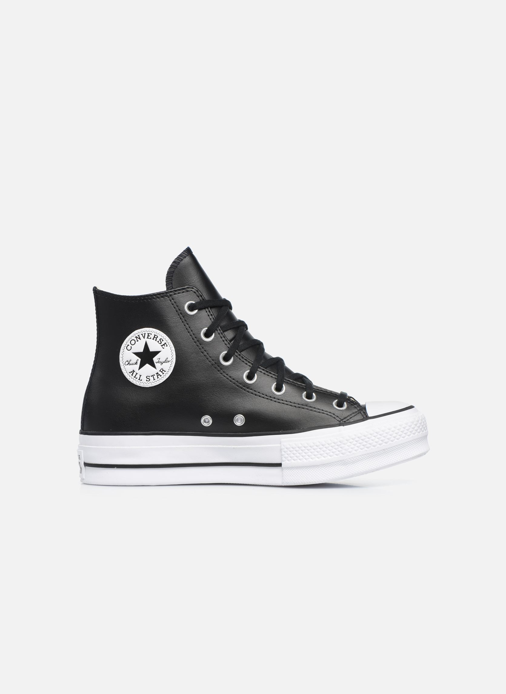 Baskets montantes Chuck Taylor Lift Clean Hi femme noir Converse Baskets montantes Chuck Taylor Lift Clean Hi femme noir BLACK/BLACK/WHITE