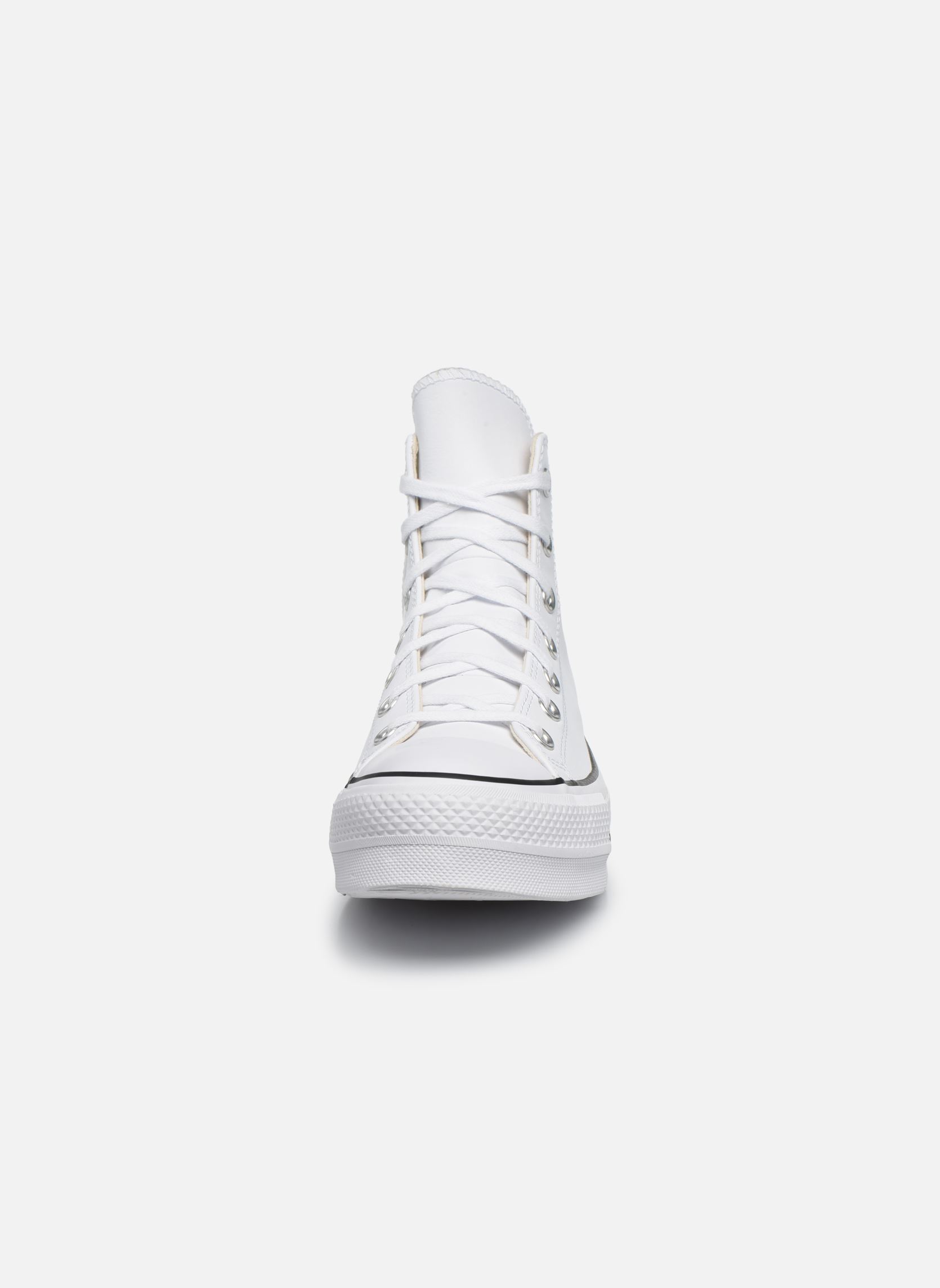 Baskets montantes Chuck Taylor Lift Clean Hi femme blanc Converse Baskets montantes Chuck Taylor Lift Clean Hi femme blanc WHITEBLACKWHITE