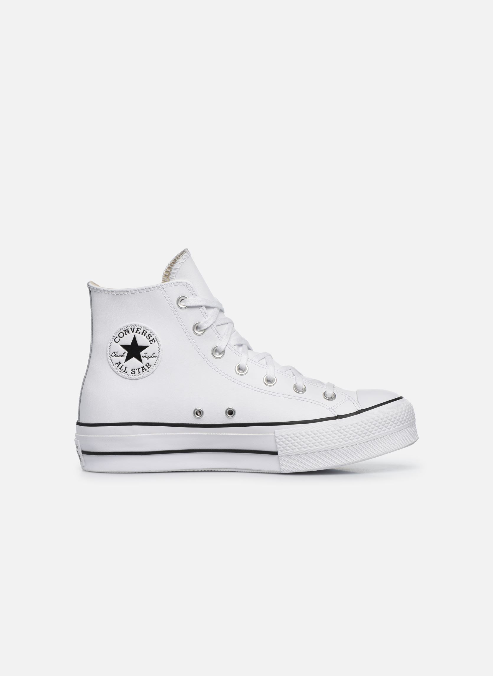 Baskets montantes Chuck Taylor Lift Clean Hi femme blanc Converse Baskets montantes Chuck Taylor Lift Clean Hi femme blanc WHITEBLACKWHITE