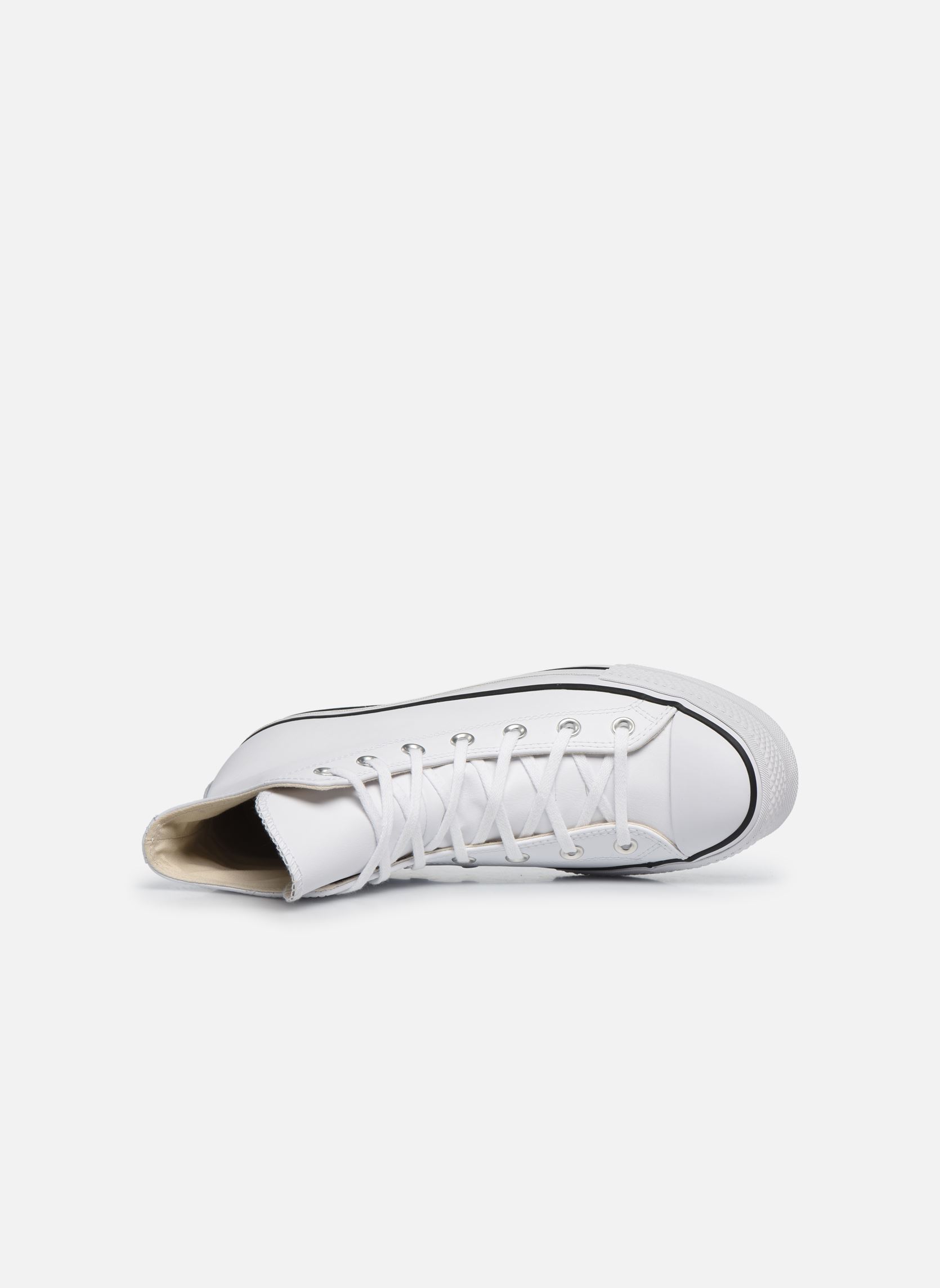 Baskets montantes Chuck Taylor Lift Clean Hi femme blanc Converse Baskets montantes Chuck Taylor Lift Clean Hi femme blanc WHITEBLACKWHITE