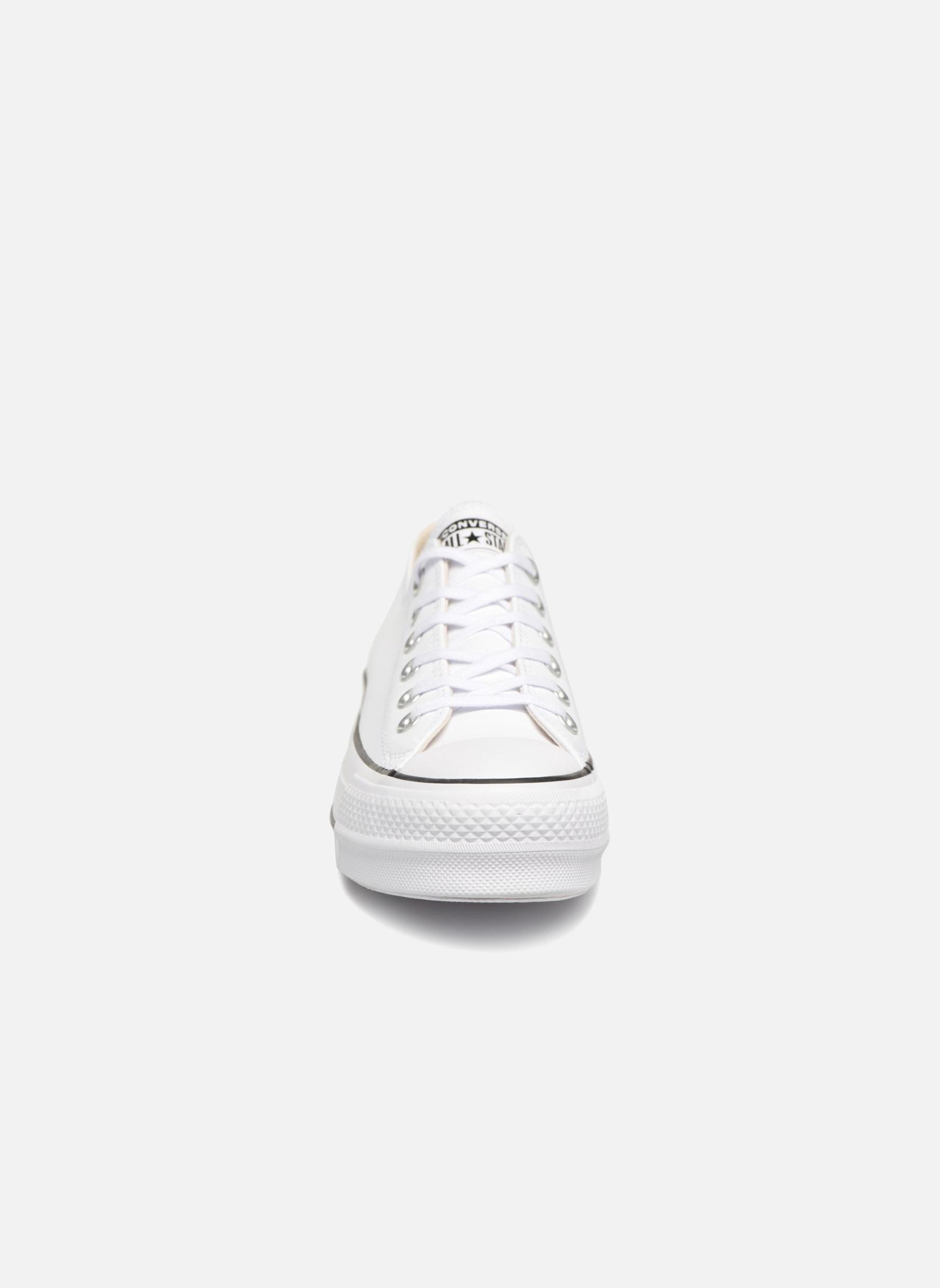 Niedrige Sneaker Chuck Taylor Lift Clean Ox damen weiß Converse Niedrige Sneaker Chuck Taylor Lift Clean Ox damen weiß WHITEBLACKWHITE