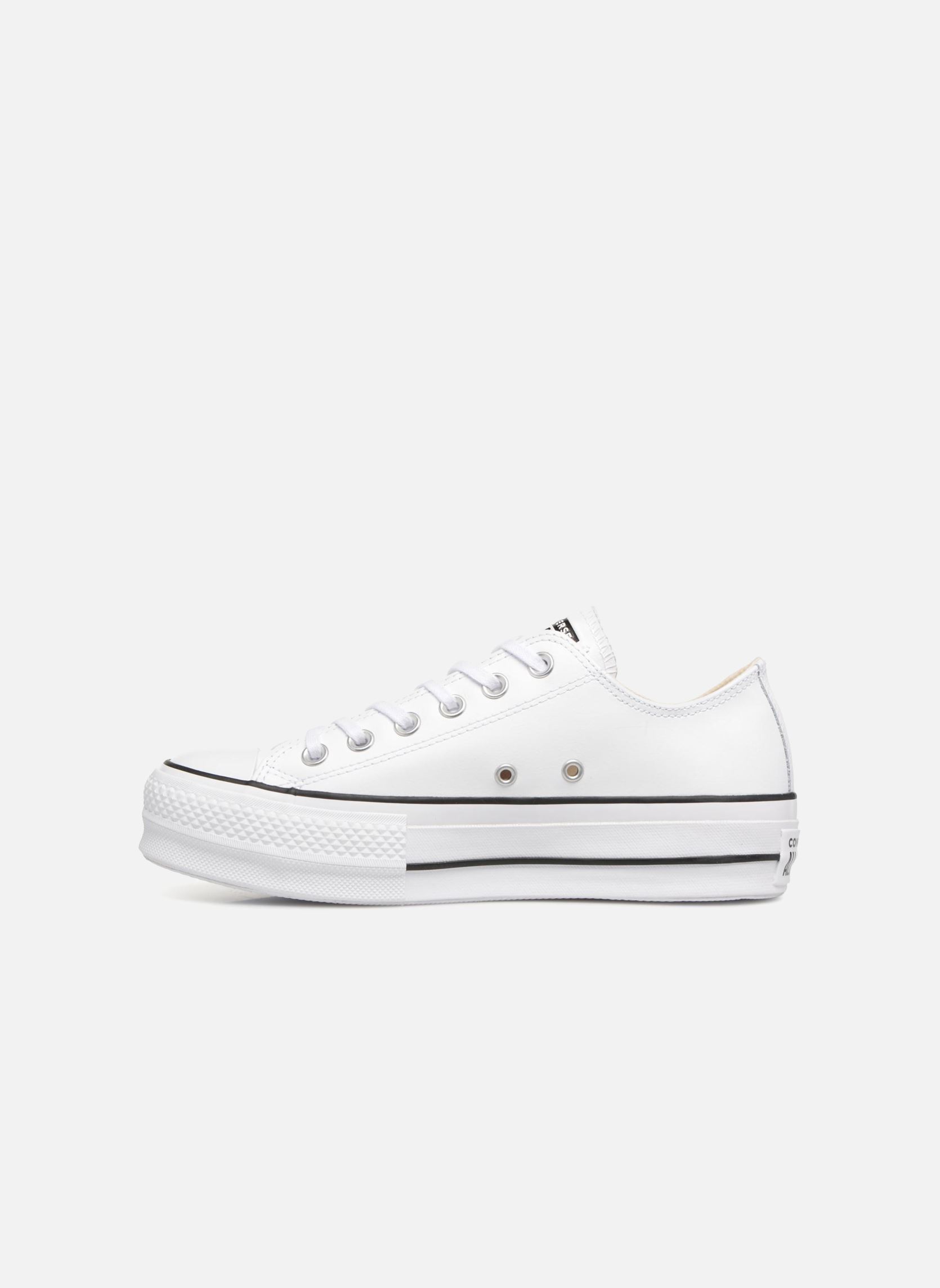 Niedrige Sneaker Chuck Taylor Lift Clean Ox damen weiß Converse Niedrige Sneaker Chuck Taylor Lift Clean Ox damen weiß WHITEBLACKWHITE