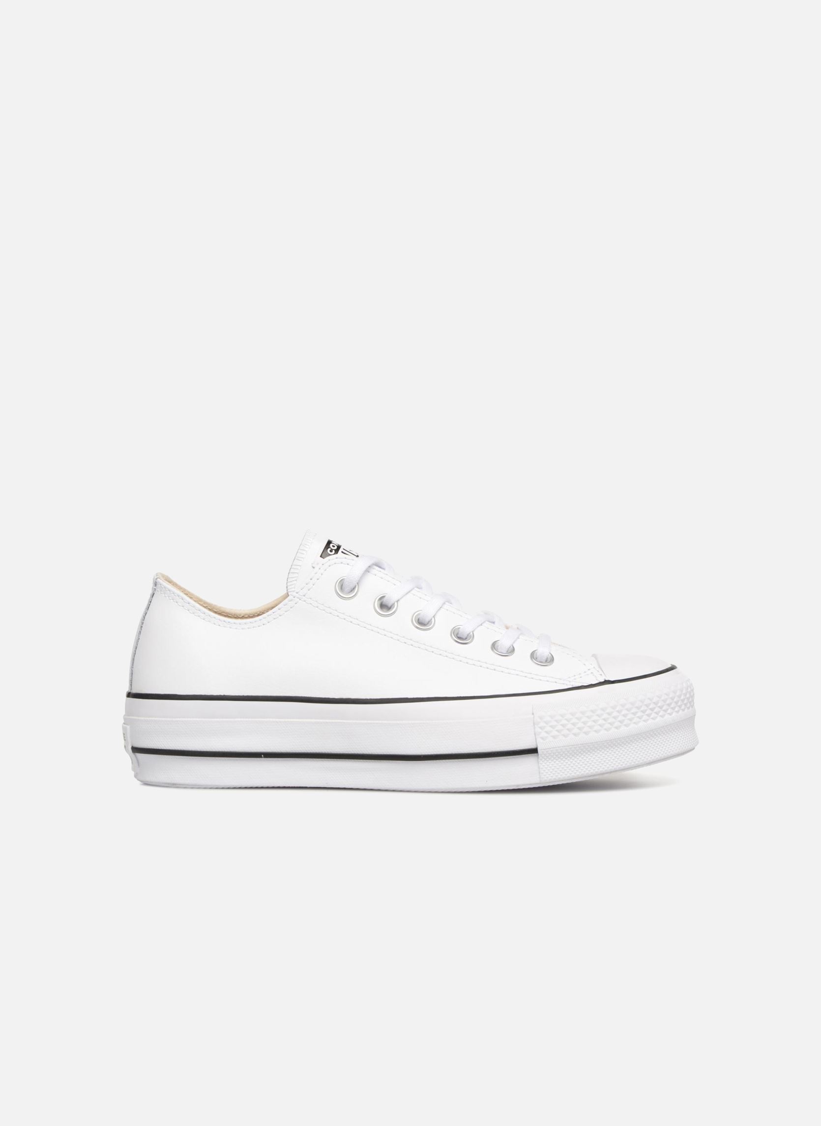 Niedrige Sneaker Chuck Taylor Lift Clean Ox damen weiß Converse Niedrige Sneaker Chuck Taylor Lift Clean Ox damen weiß WHITEBLACKWHITE