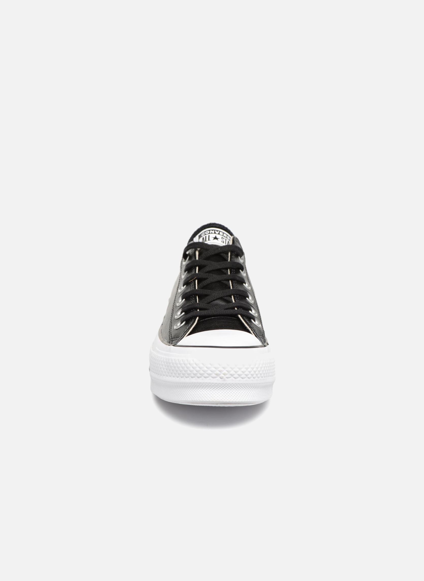 Niedrige Sneaker Chuck Taylor Lift Clean Ox damen schwarz Converse Niedrige Sneaker Chuck Taylor Lift Clean Ox damen schwarz BLACKBLACKWHITE